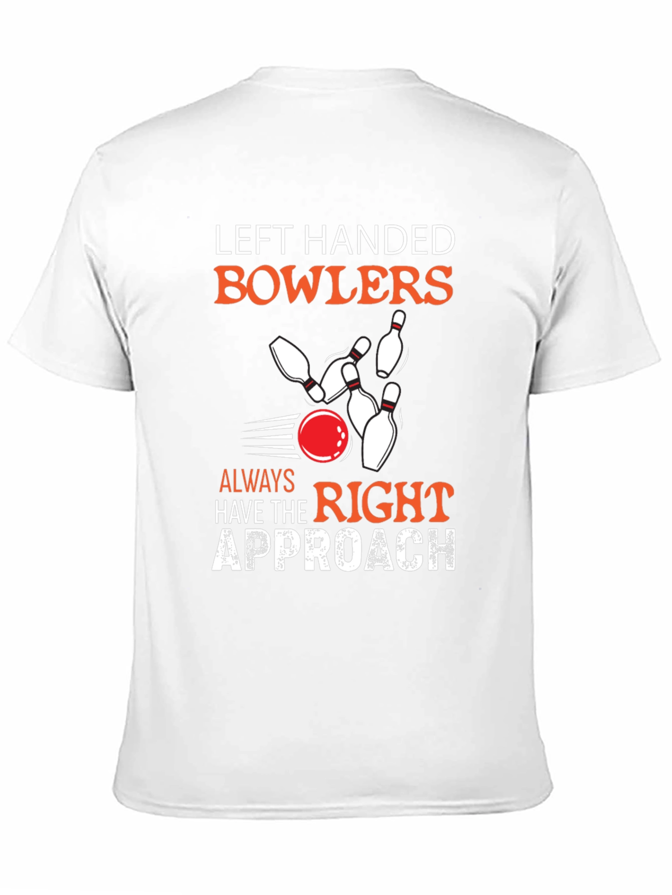 Left Handed Bowler Graphic T-Shirt