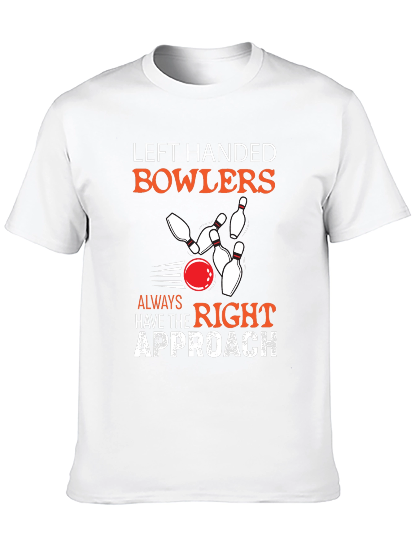 Left Handed Bowler Graphic T-Shirt