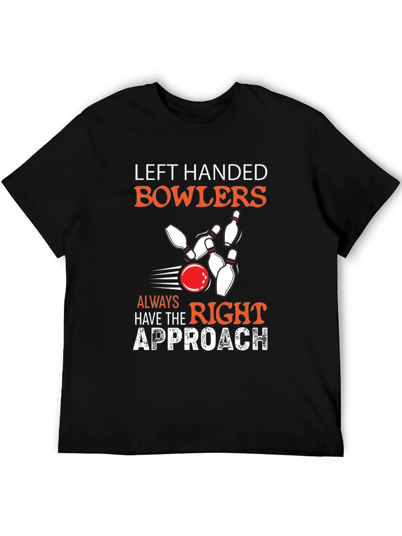 Left Handed Bowler Graphic T-Shirt