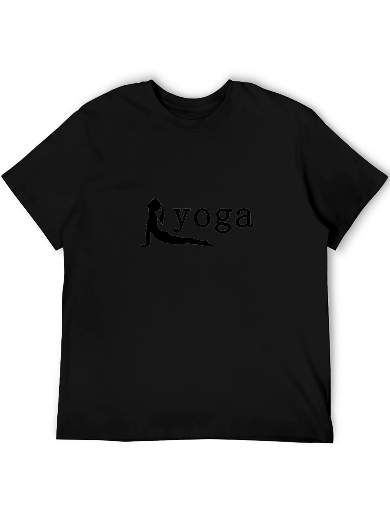 Yoga Pose T-Shirt - Mens Black Graphic Tee