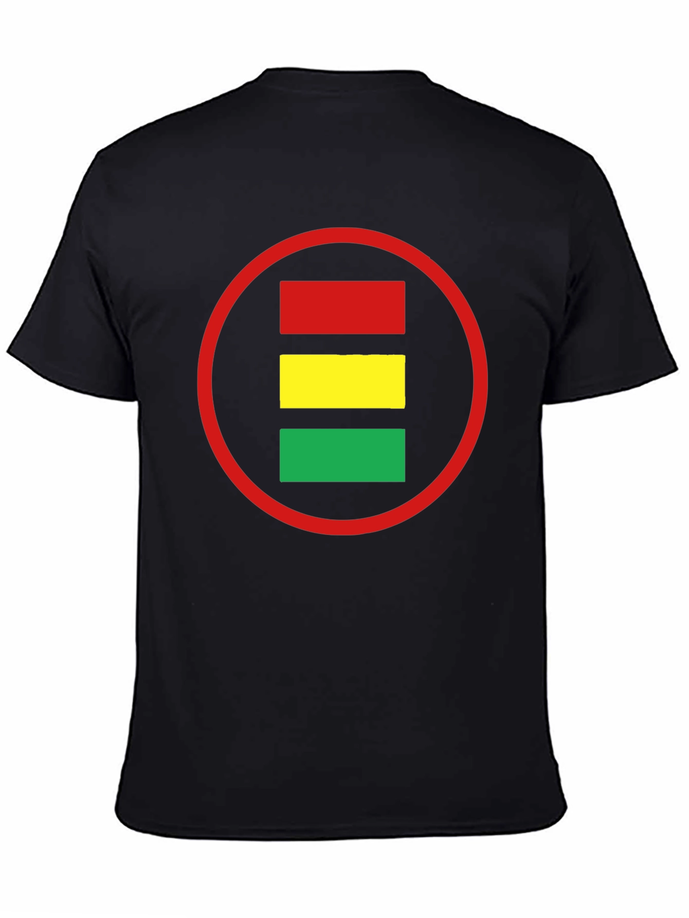 Red Yellow Green Circle Graphic Tee