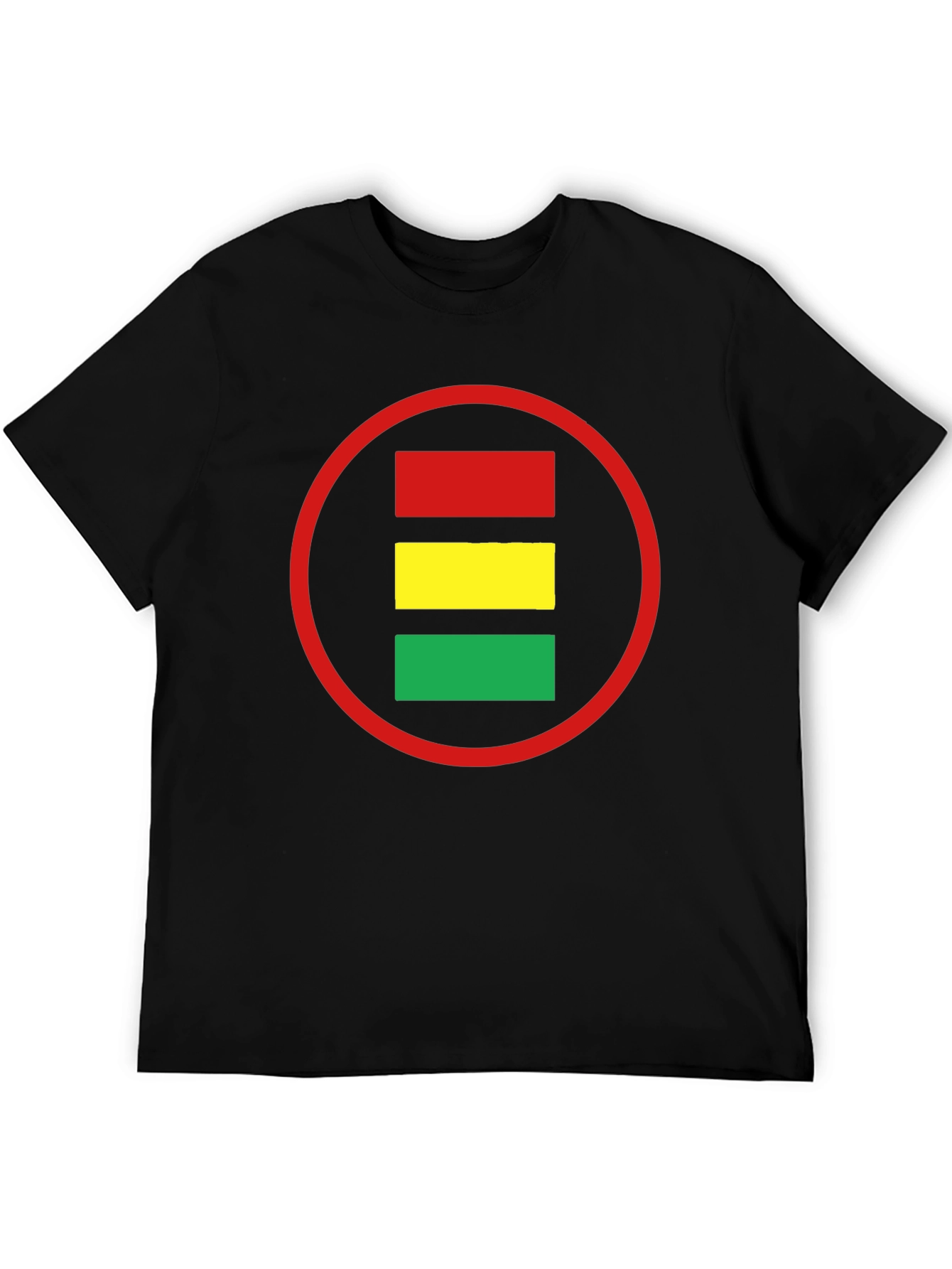 Red Yellow Green Circle Graphic Tee