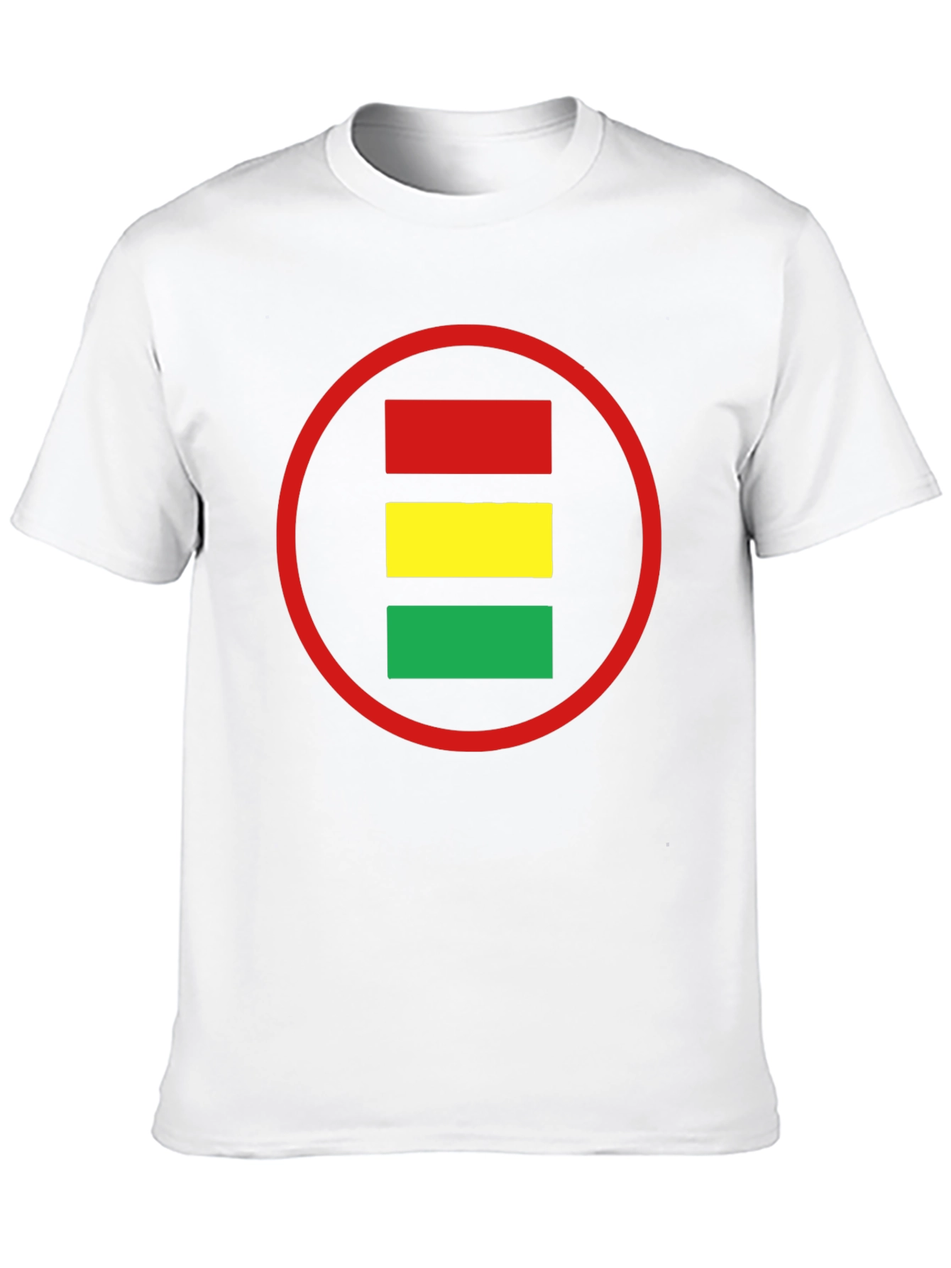 Red Yellow Green Circle Graphic Tee