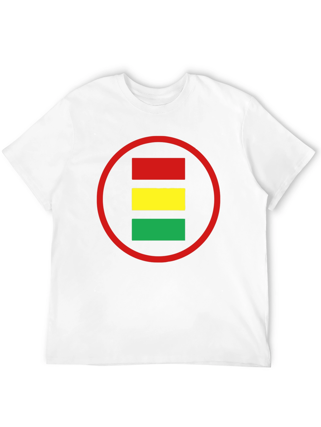 Red Yellow Green Circle Graphic Tee
