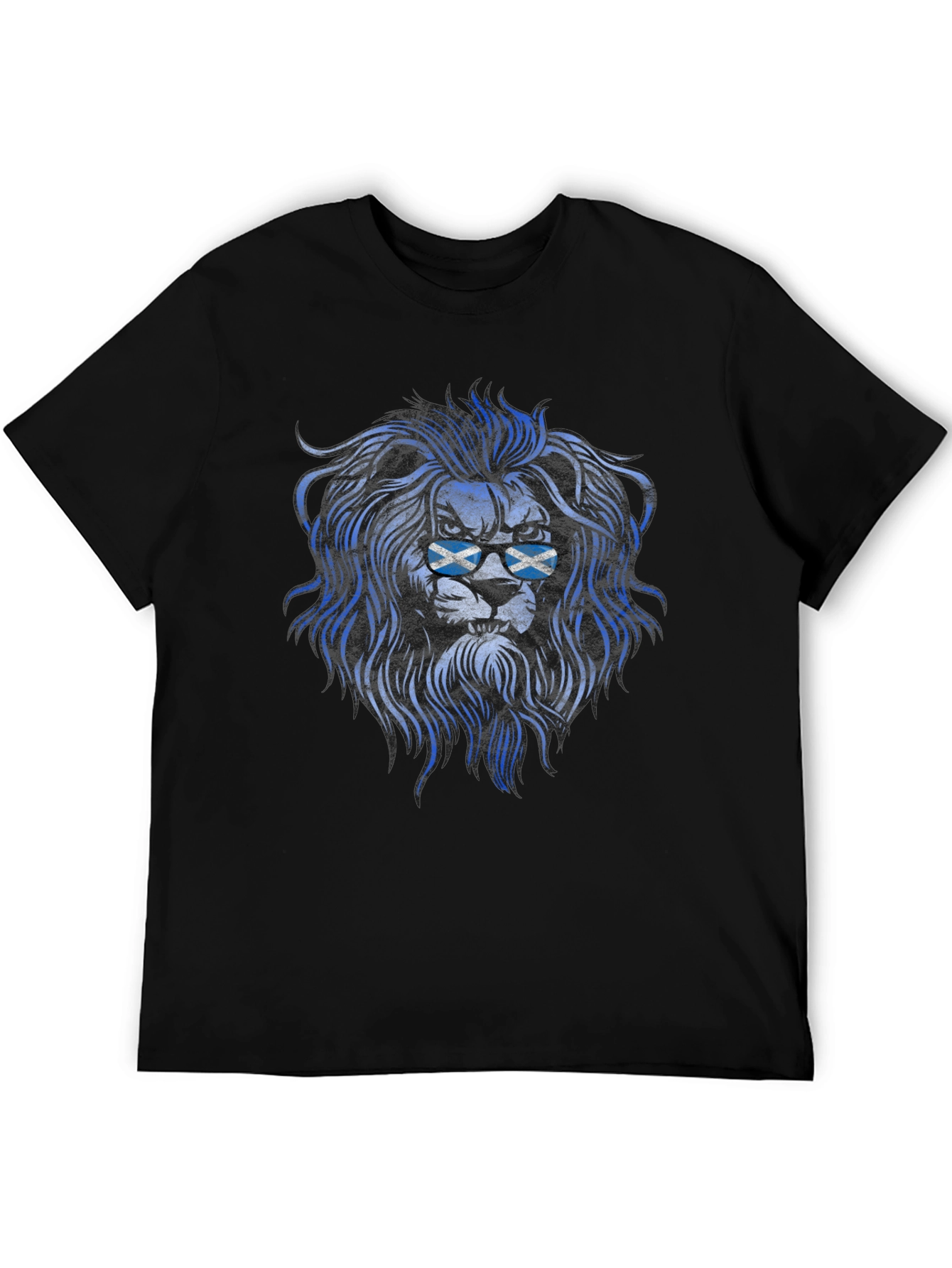 Scottish Lion Graphic T-Shirt - Mens Black Tee