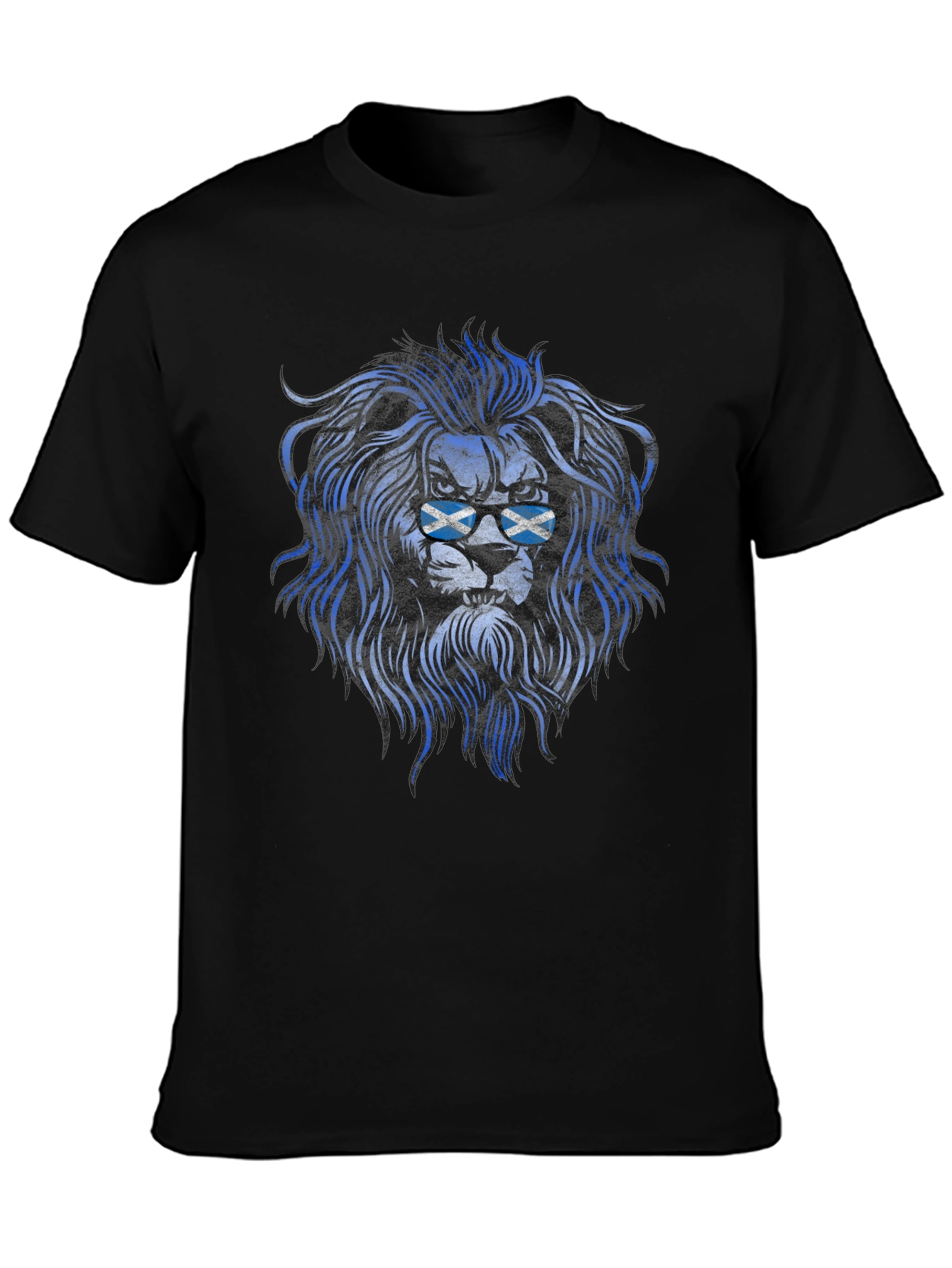 Scottish Lion Graphic T-Shirt - Mens Black Tee