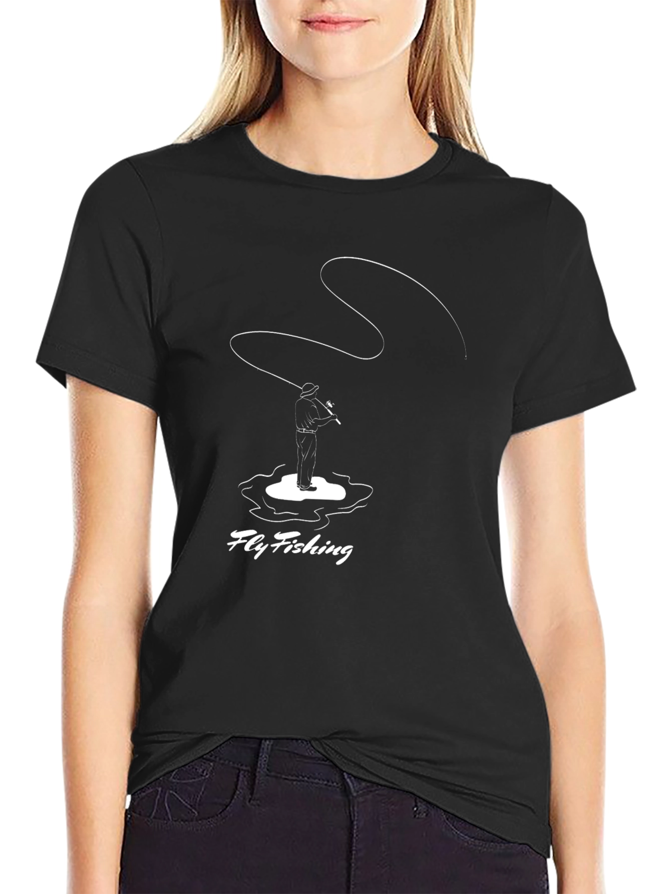 Fly Fishing T-Shirt - Angler Design Tee