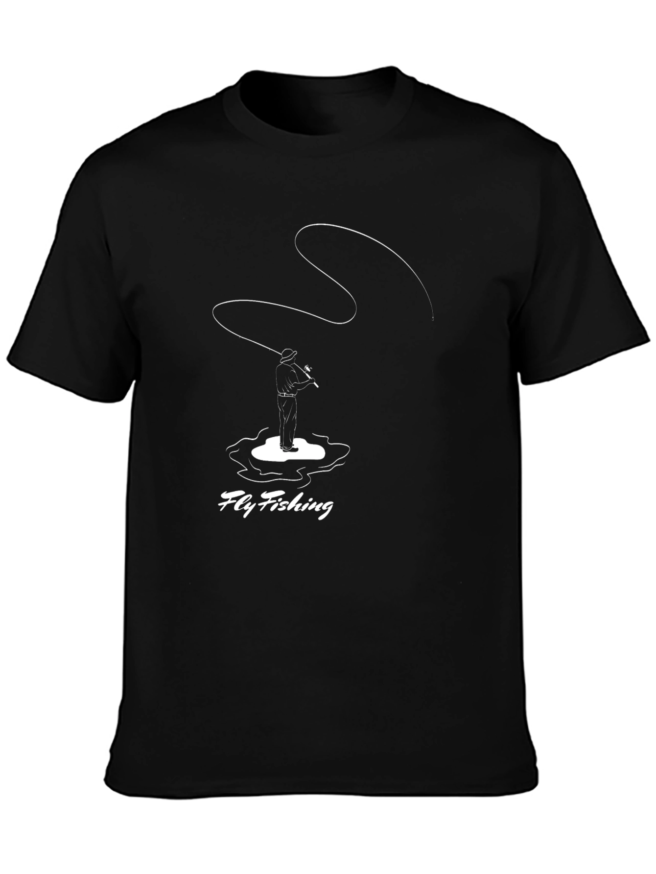 Fly Fishing T-Shirt - Angler Design Tee