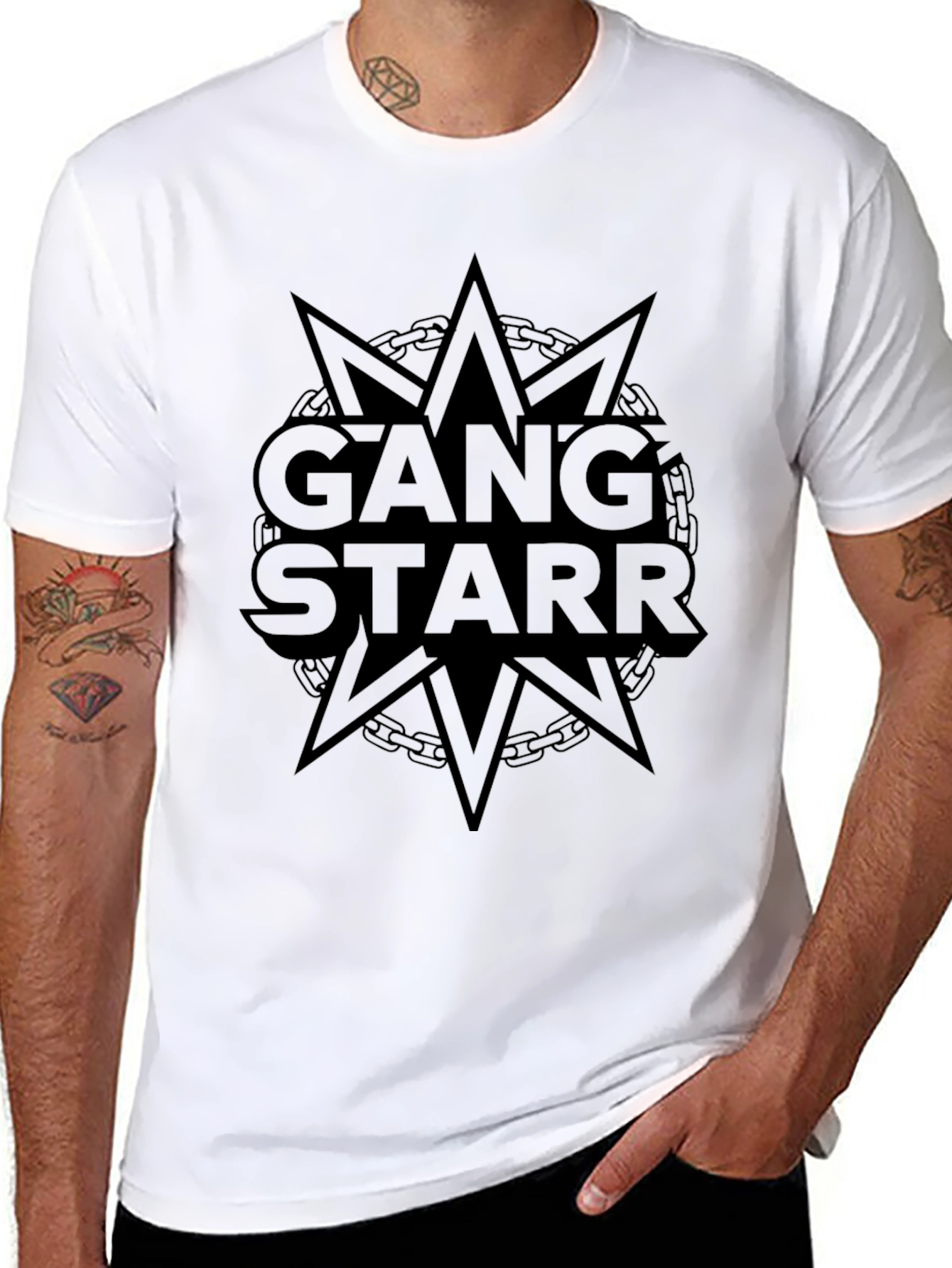 Gang Starr Black Graphic Tee - Hip Hop Style