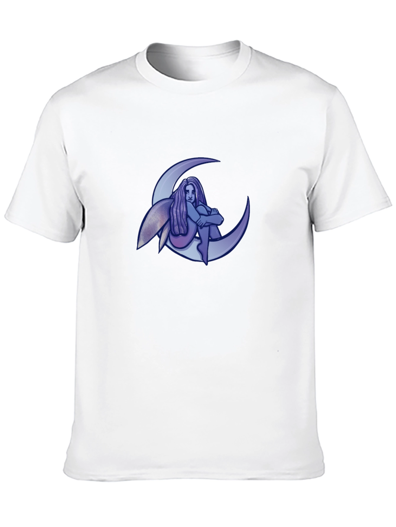 Whimsical Moon Fairy Graphic T-Shirt
