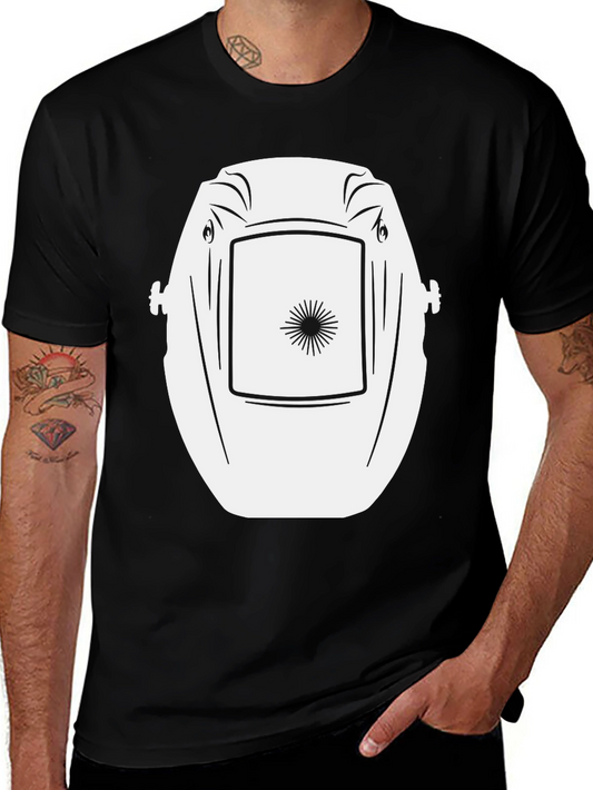 Welders Mask Graphic Tee - Black