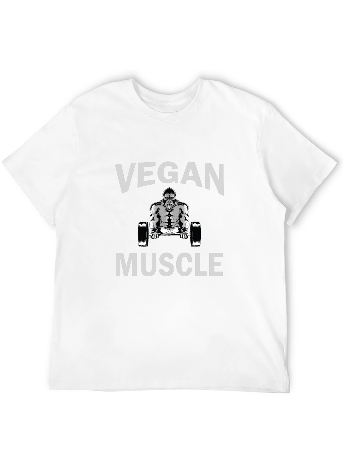 Vegan Muscle Graphic Tee - Black