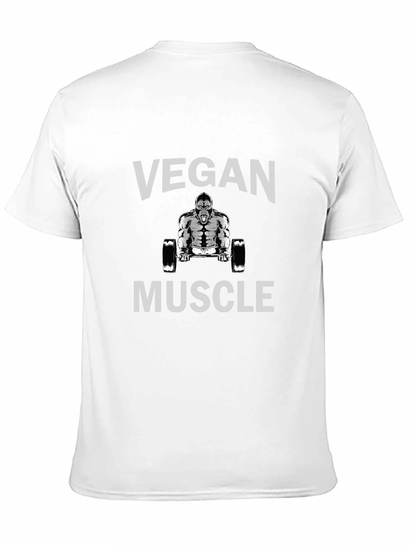 Vegan Muscle Graphic Tee - Black