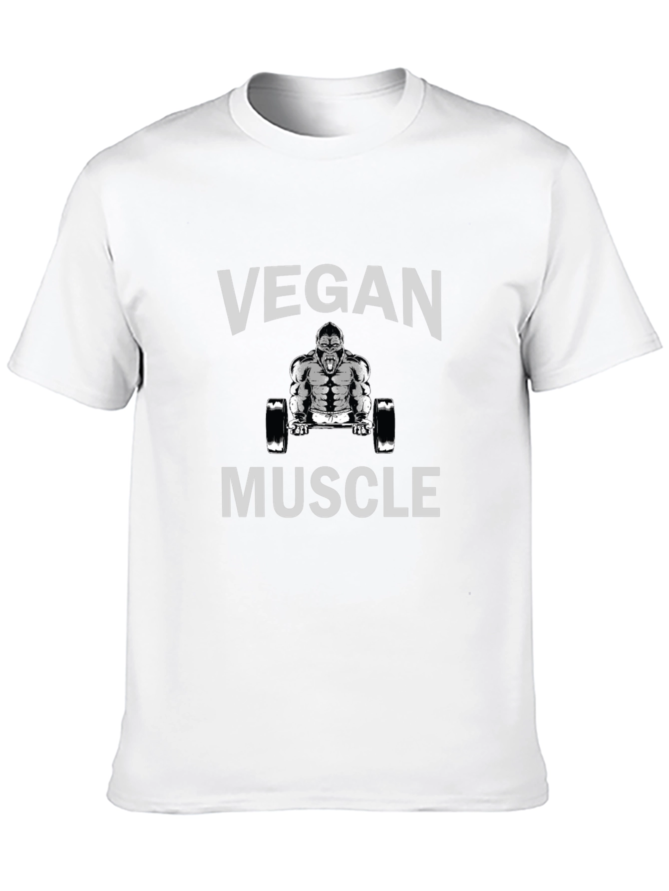 Vegan Muscle Graphic Tee - Black