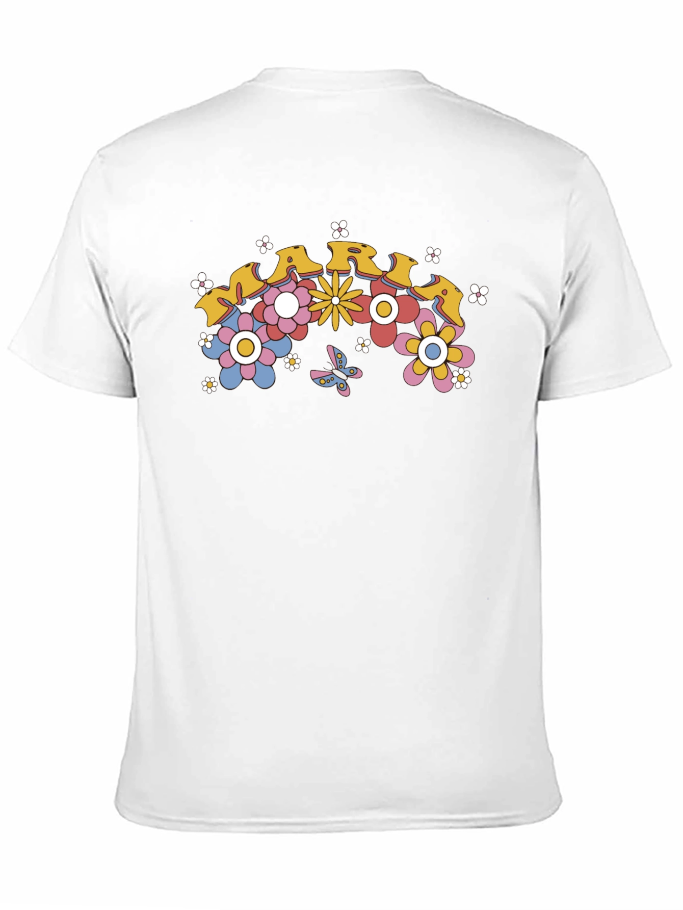 Retro Floral MARI Black Graphic Tee