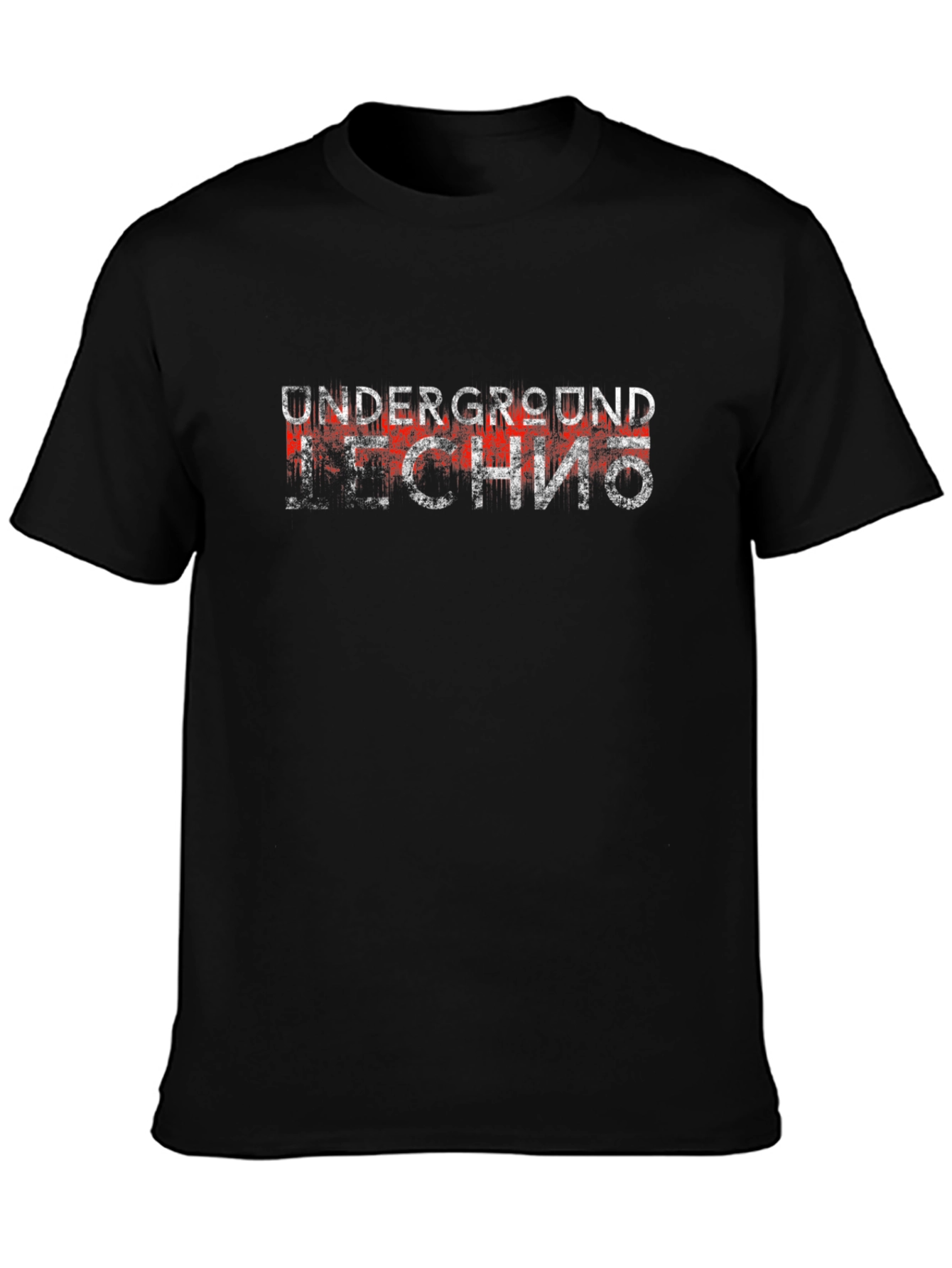 Underground Techno Graphic Tee - Black