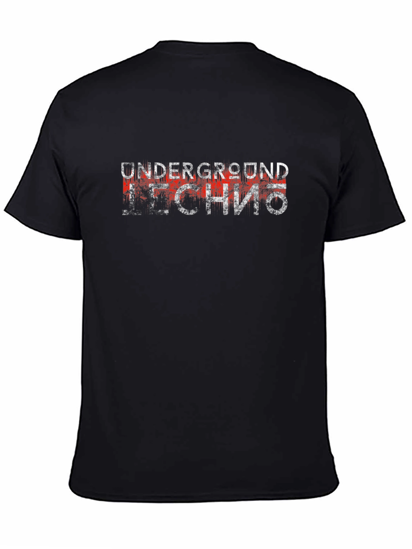 Underground Techno Graphic Tee - Black