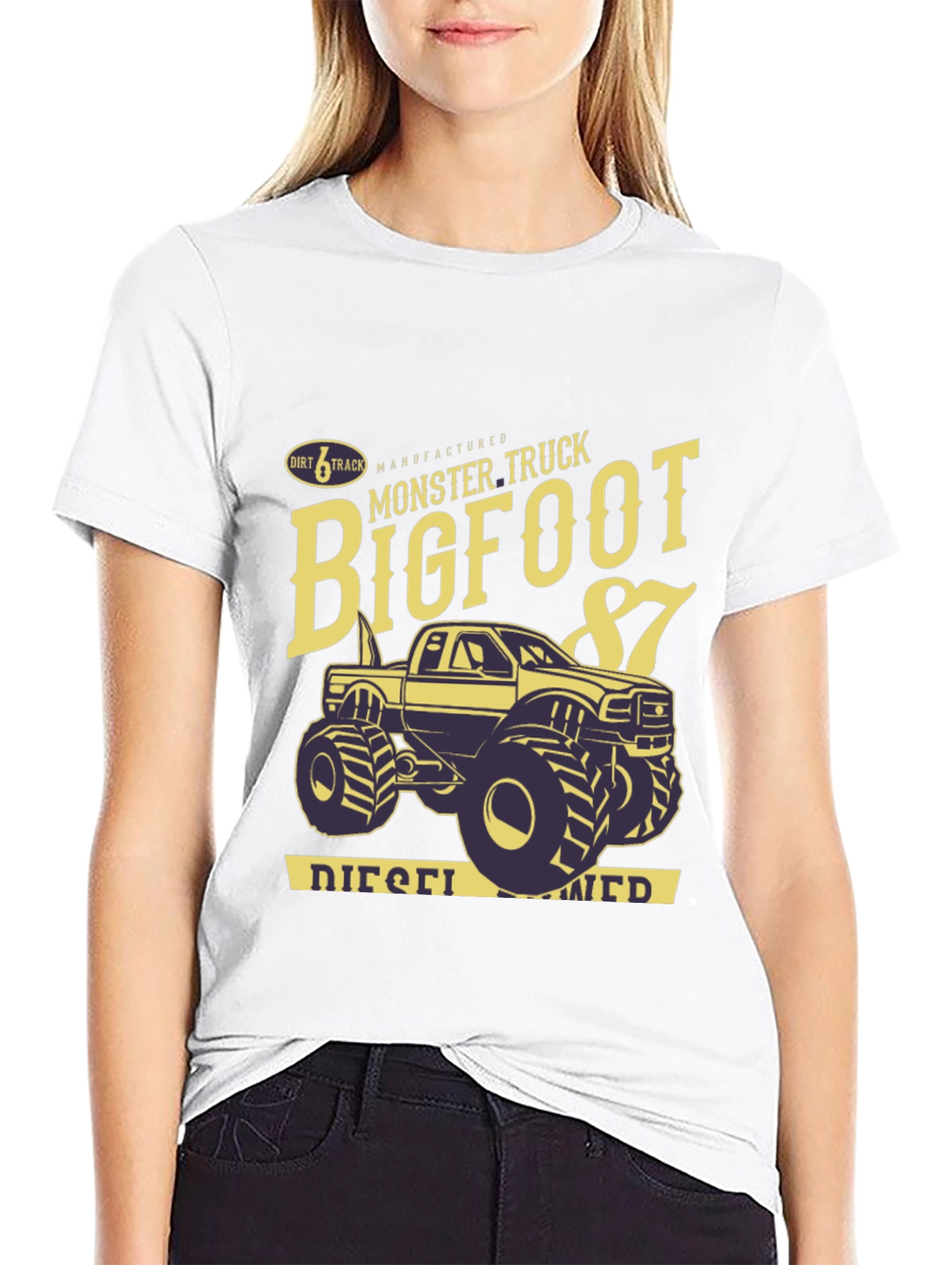 Bigfoot Monster Truck Black T-Shirt