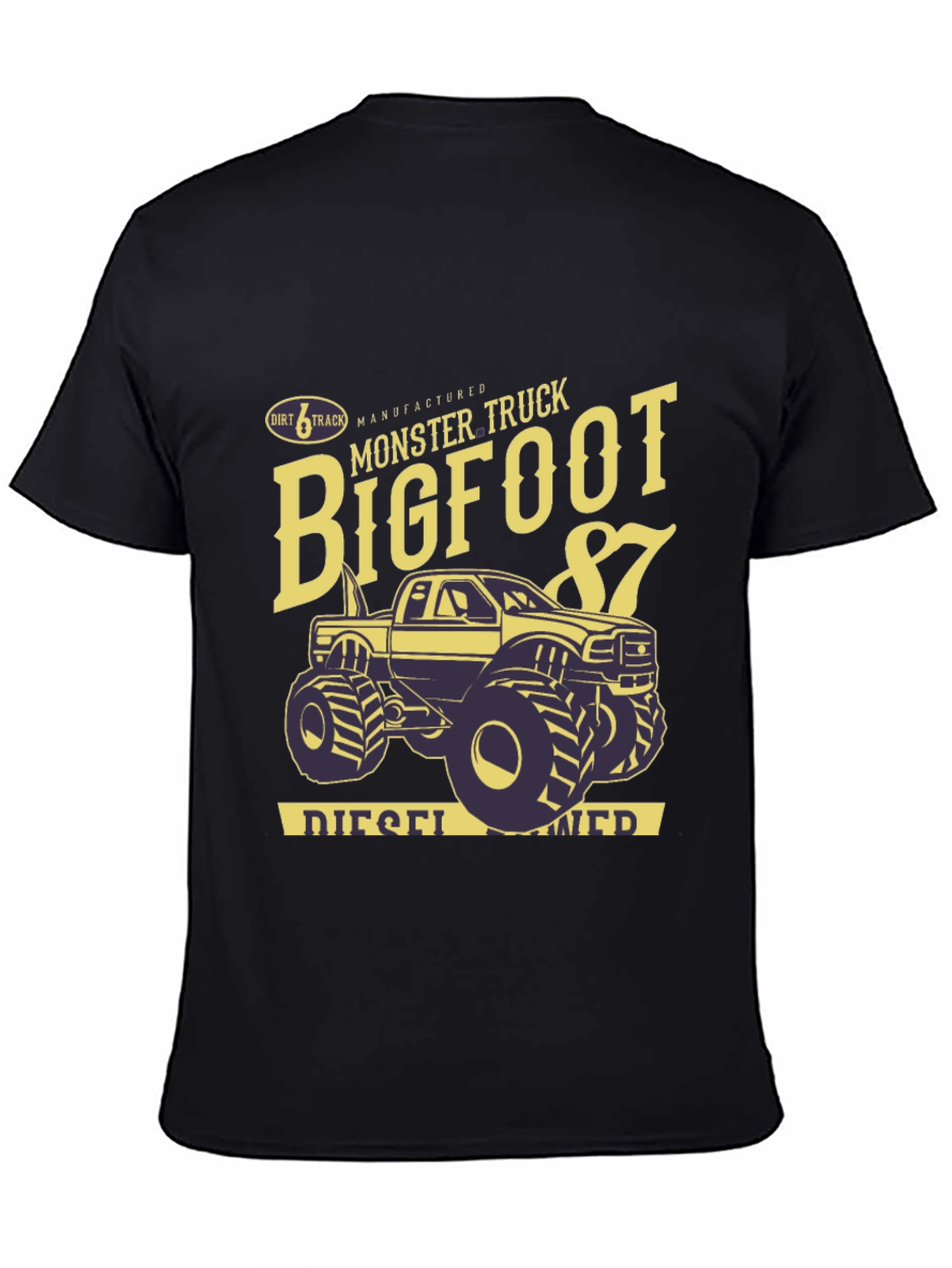 Bigfoot Monster Truck Black T-Shirt