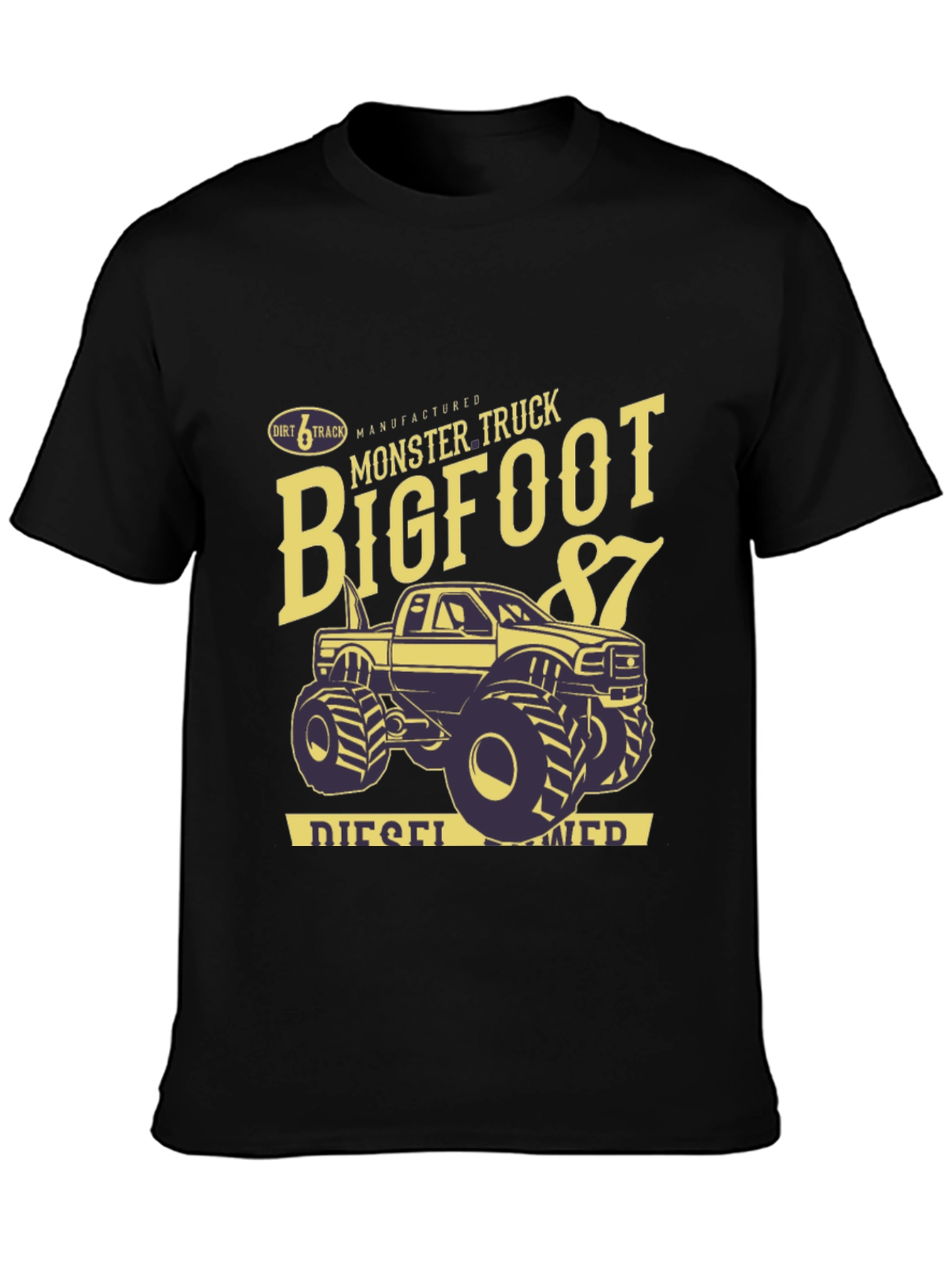 Bigfoot Monster Truck Black T-Shirt