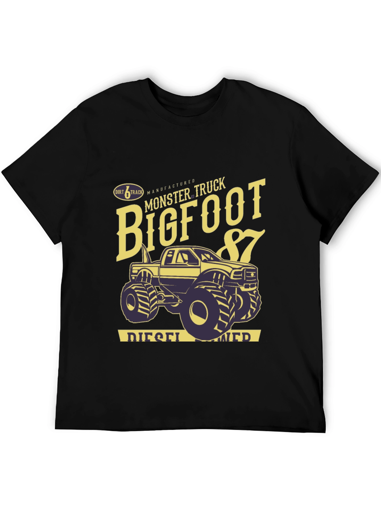Bigfoot Monster Truck Black T-Shirt