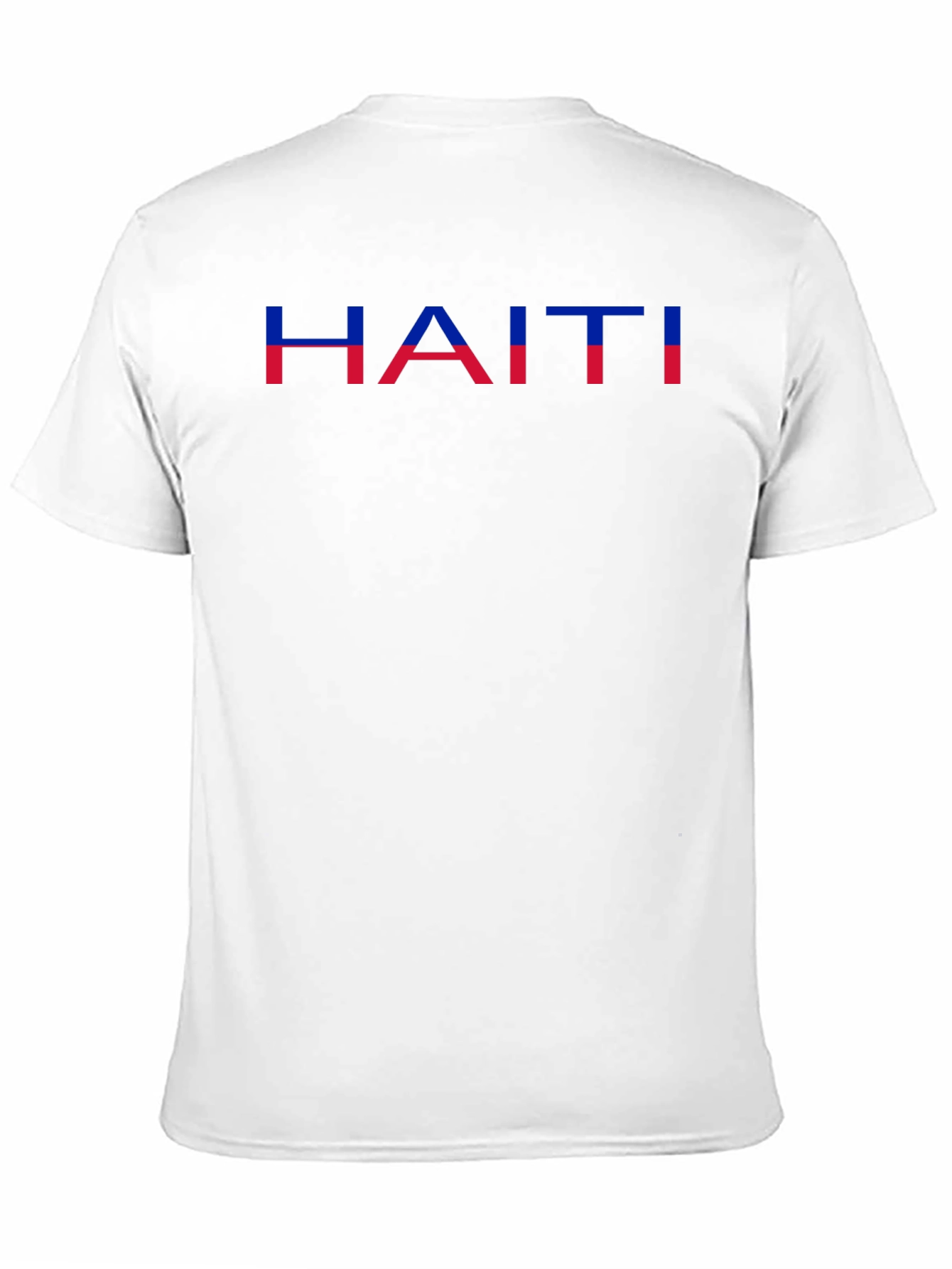 Haiti Flag T-Shirt - Mens Black Graphic Tee