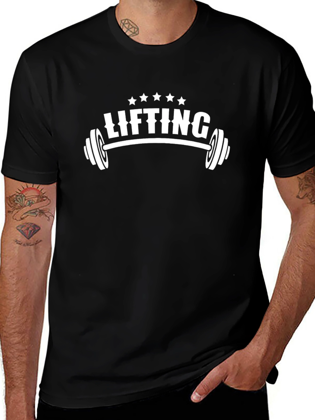 Lifting Graphic Tee - Black