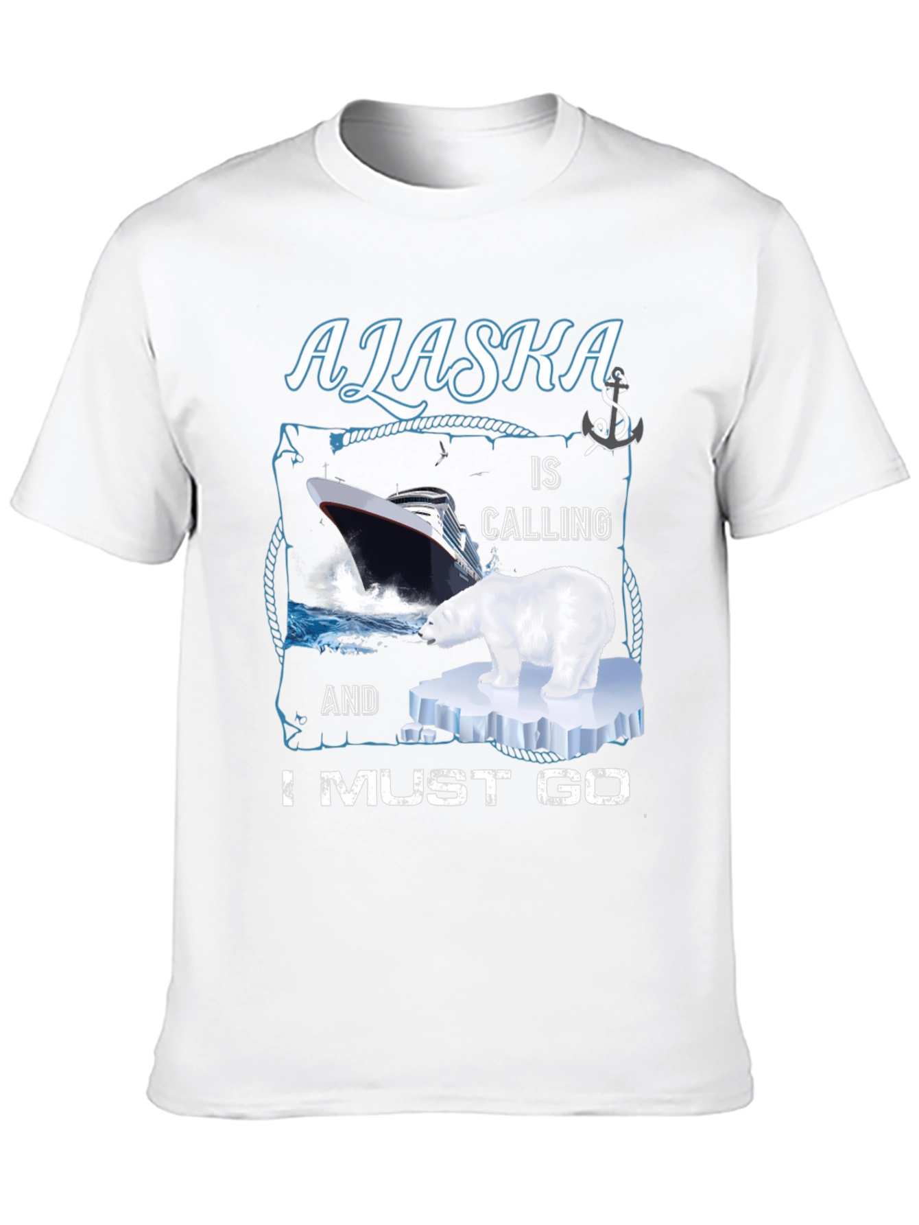 Alaska Cruise T-Shirt: Polar Bear Ship Adventure