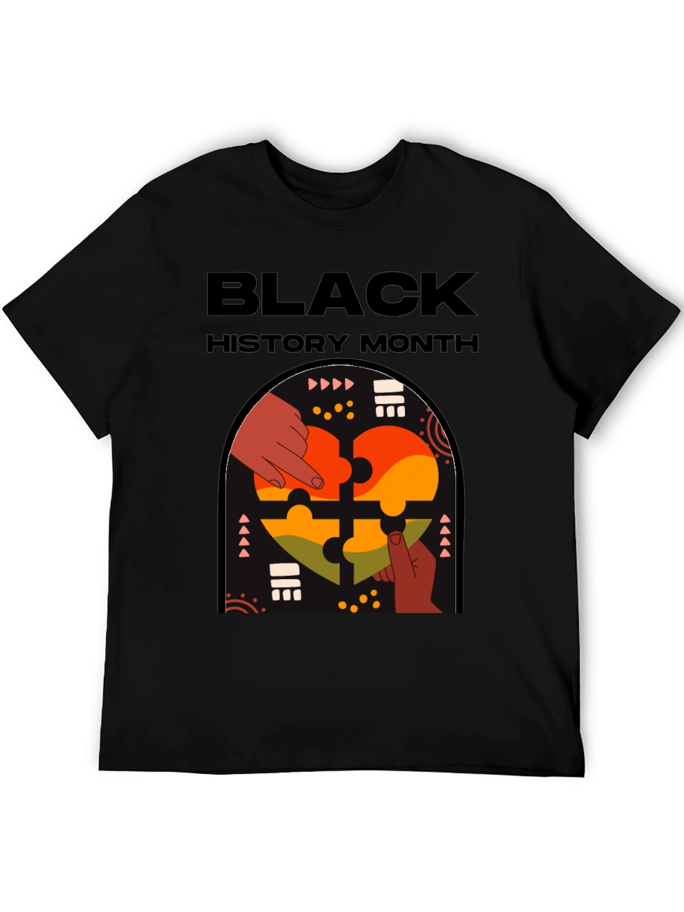 Black History Month Puzzle Piece Tee