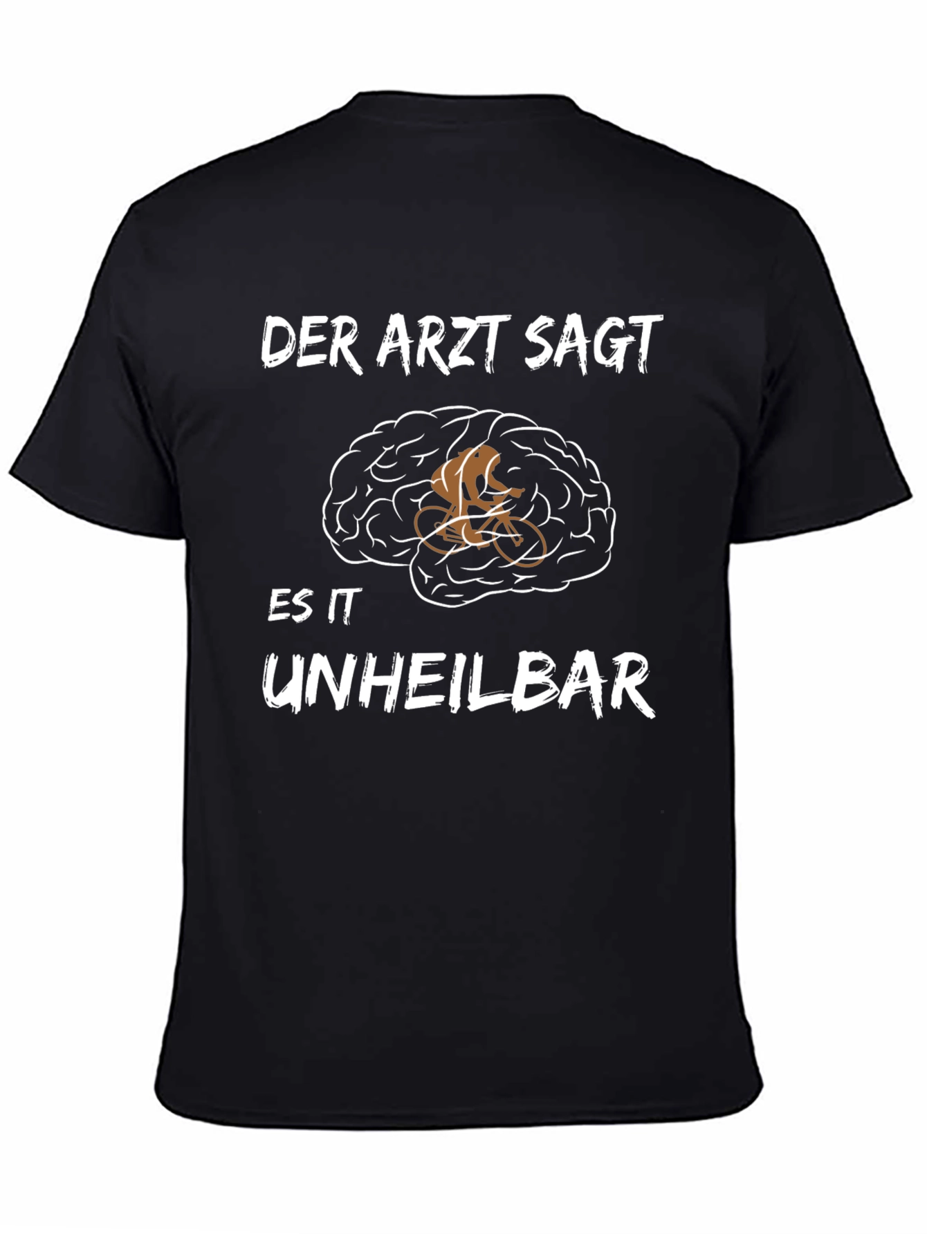 Cycling Brain T-Shirt - Funny German Novelty Tee