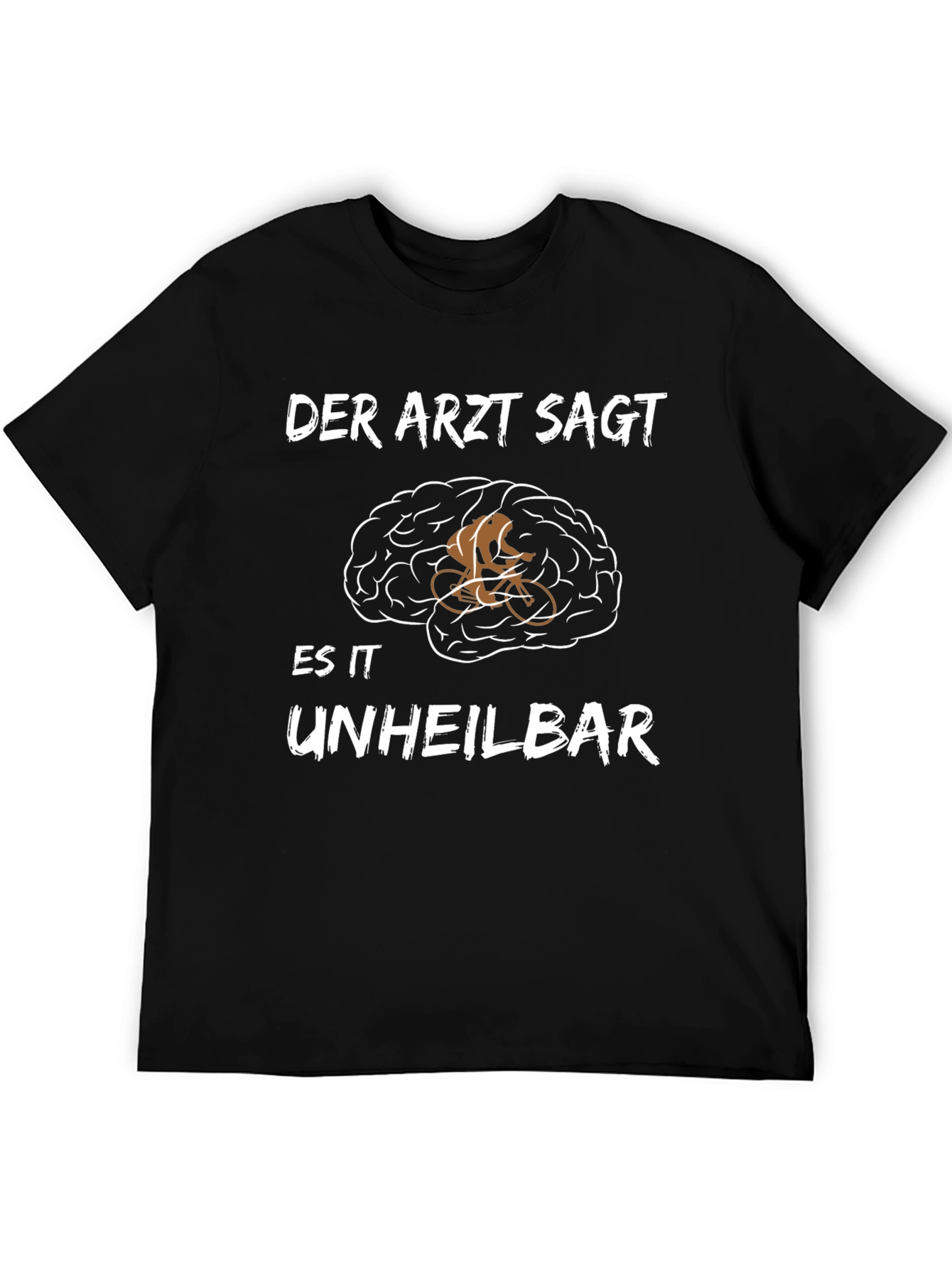 Cycling Brain T-Shirt - Funny German Novelty Tee