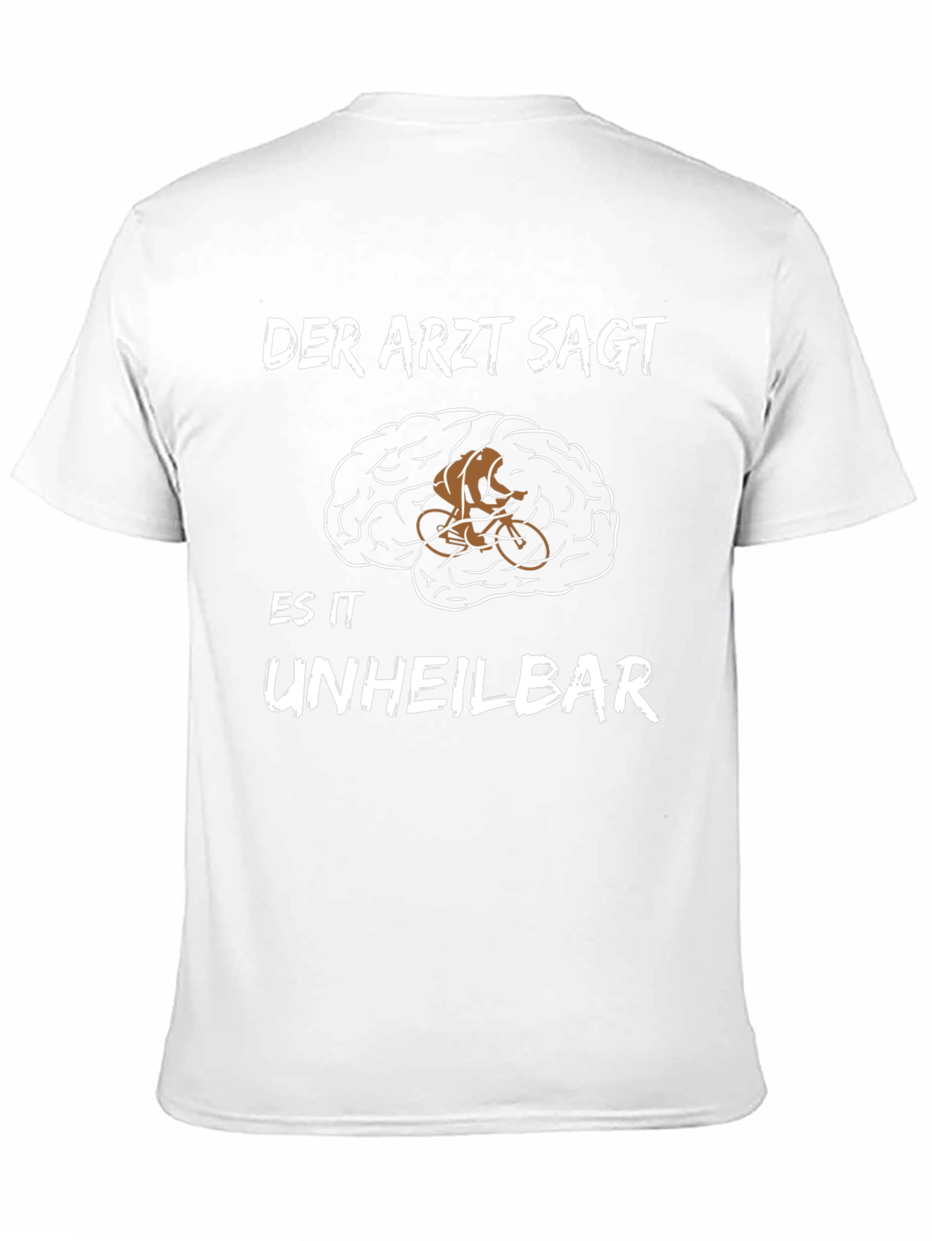 Cycling Brain T-Shirt - Funny German Novelty Tee