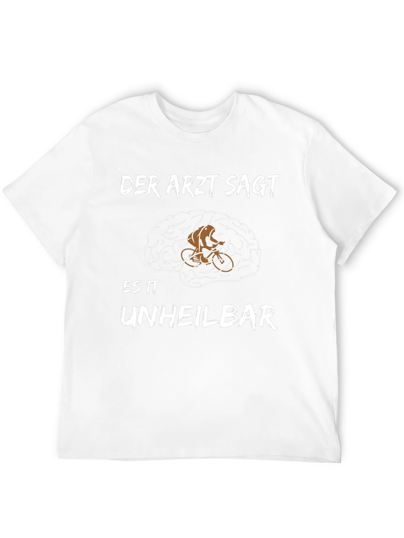 Cycling Brain T-Shirt - Funny German Novelty Tee