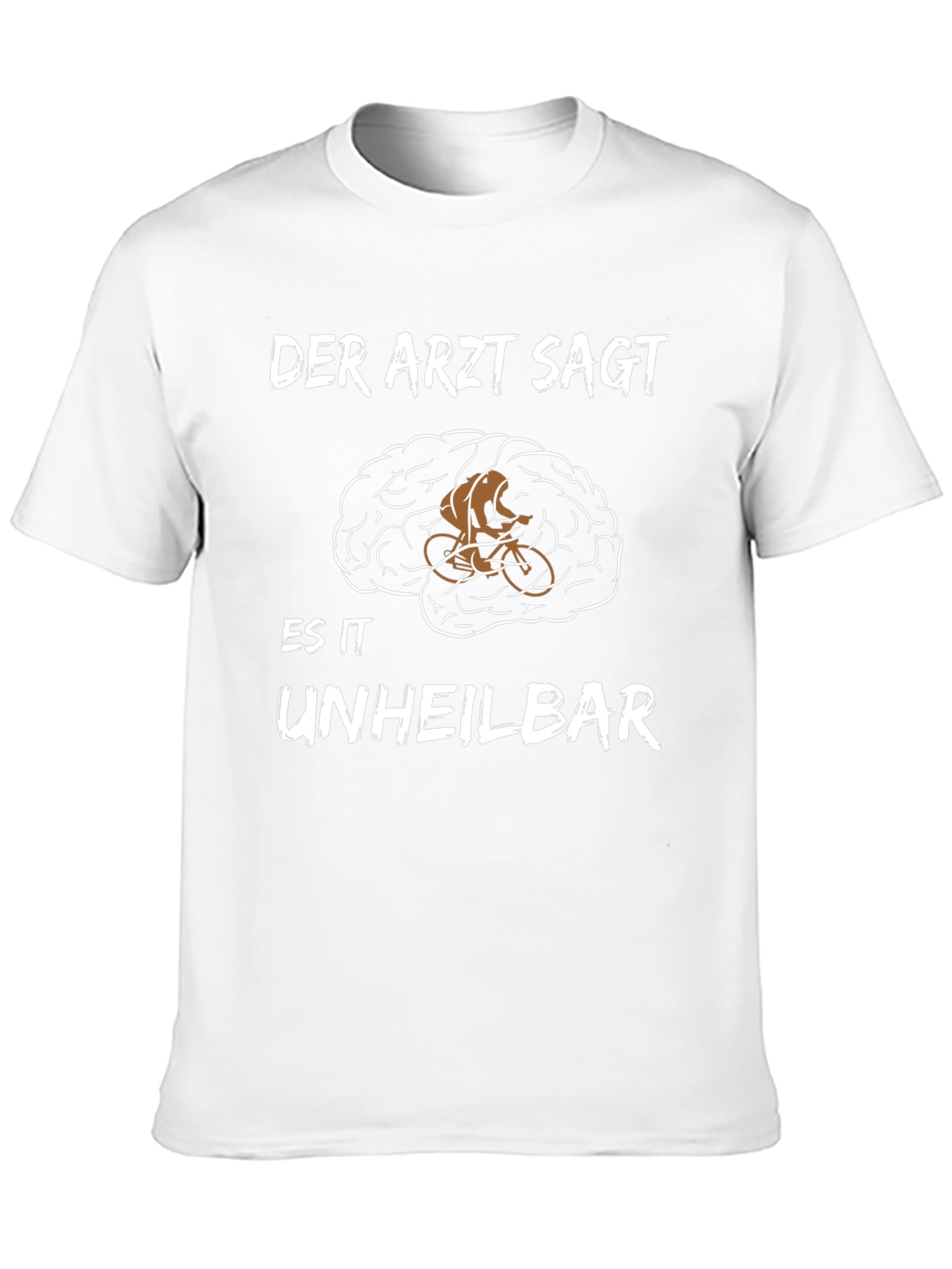 Cycling Brain T-Shirt - Funny German Novelty Tee