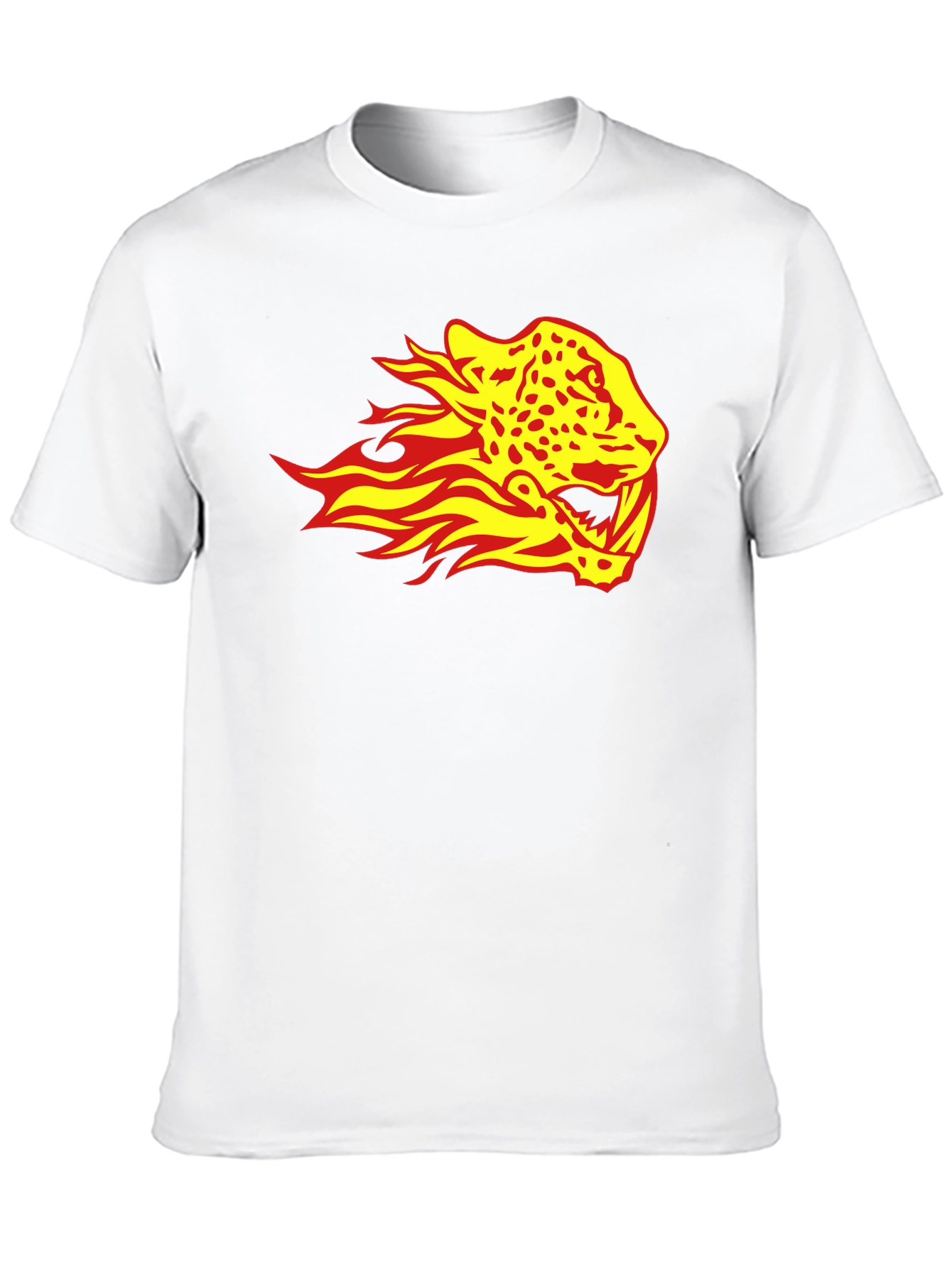 Fiery Jaguar Graphic Tee - Black