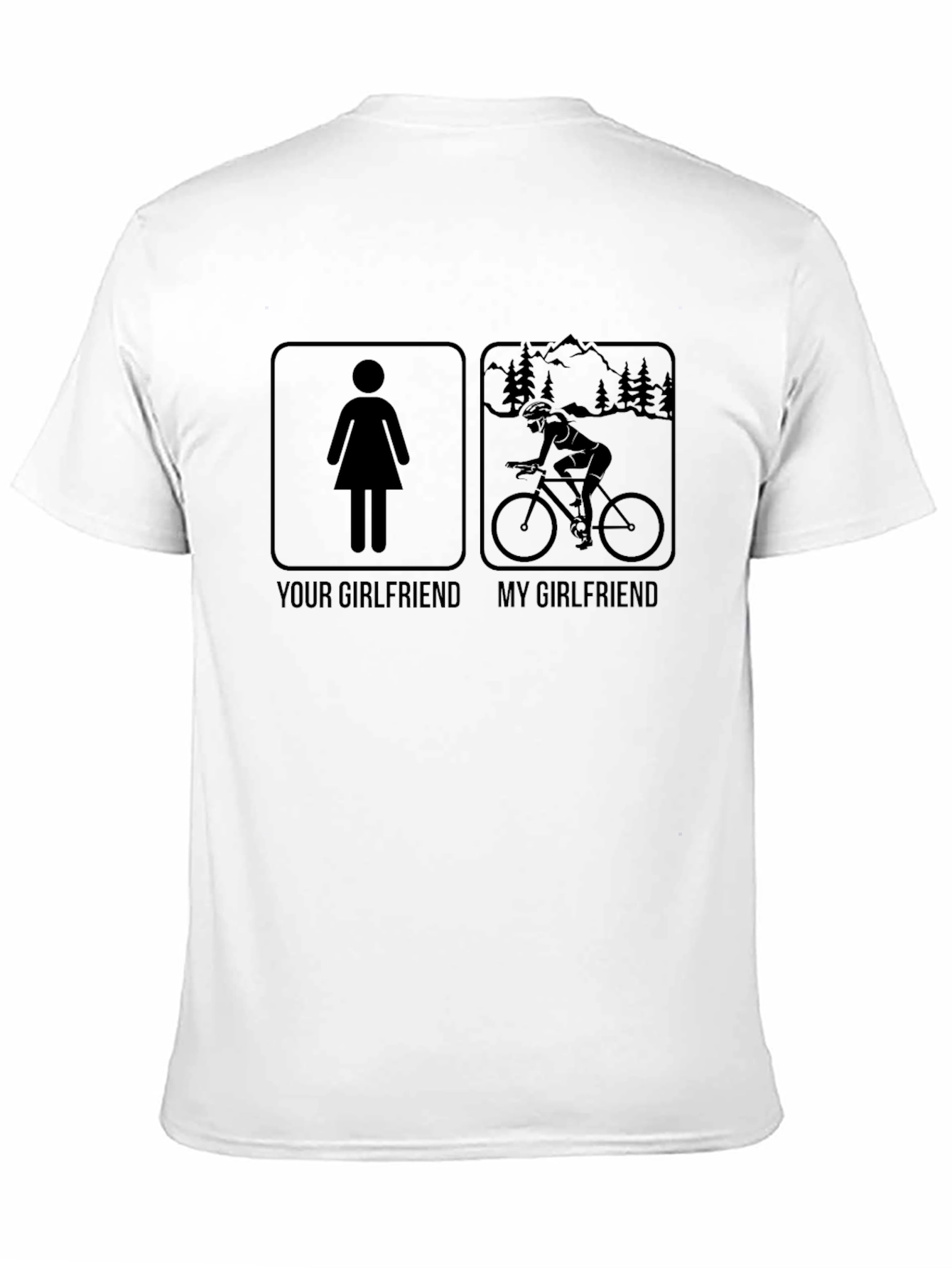 Humorous Girlfriend T-Shirt - Cycling Love