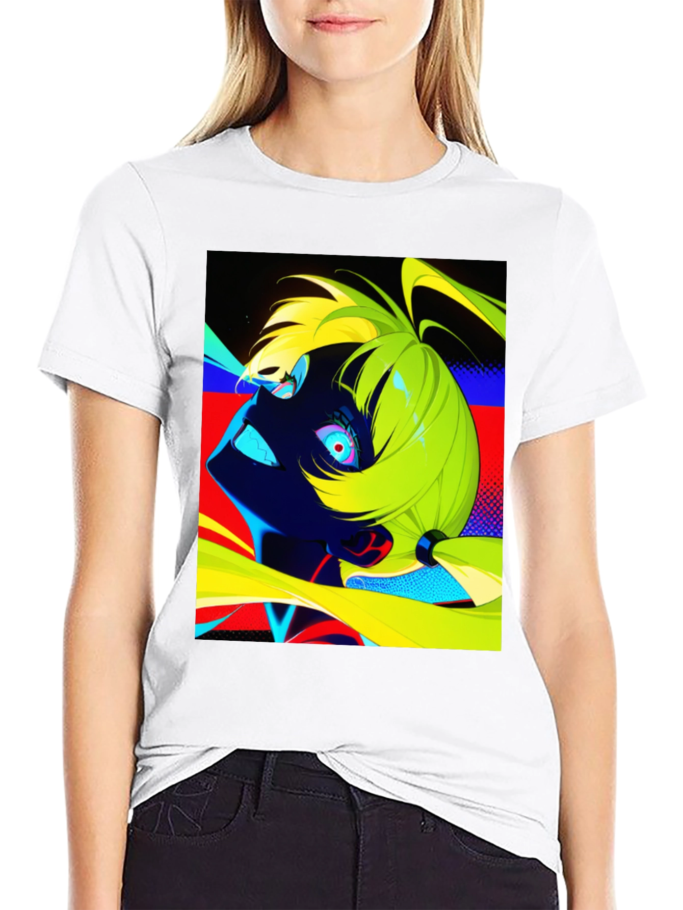 Cyberpunk Anime T-Shirt - Vibrant Graphic Tee