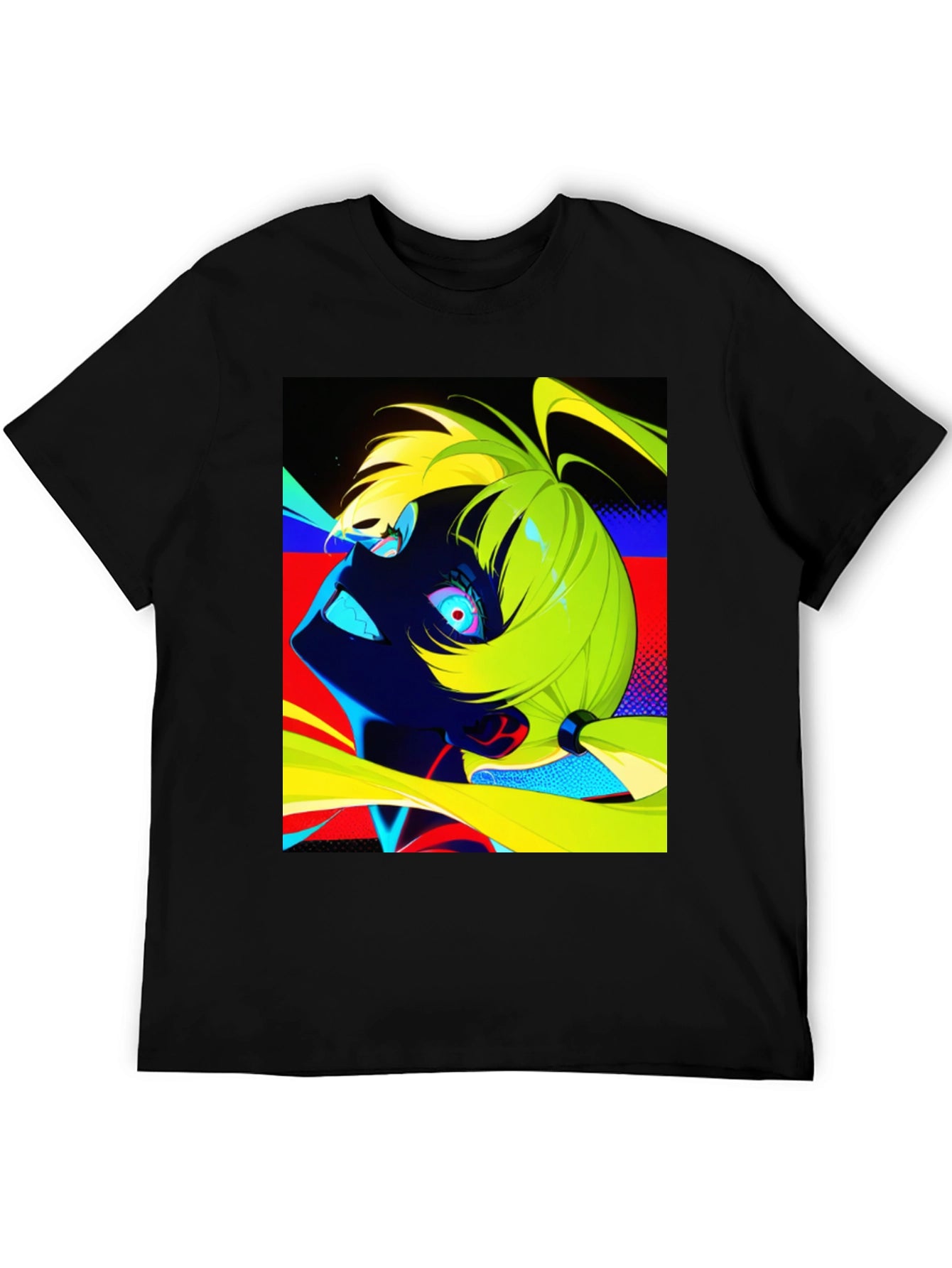 Cyberpunk Anime T-Shirt - Vibrant Graphic Tee