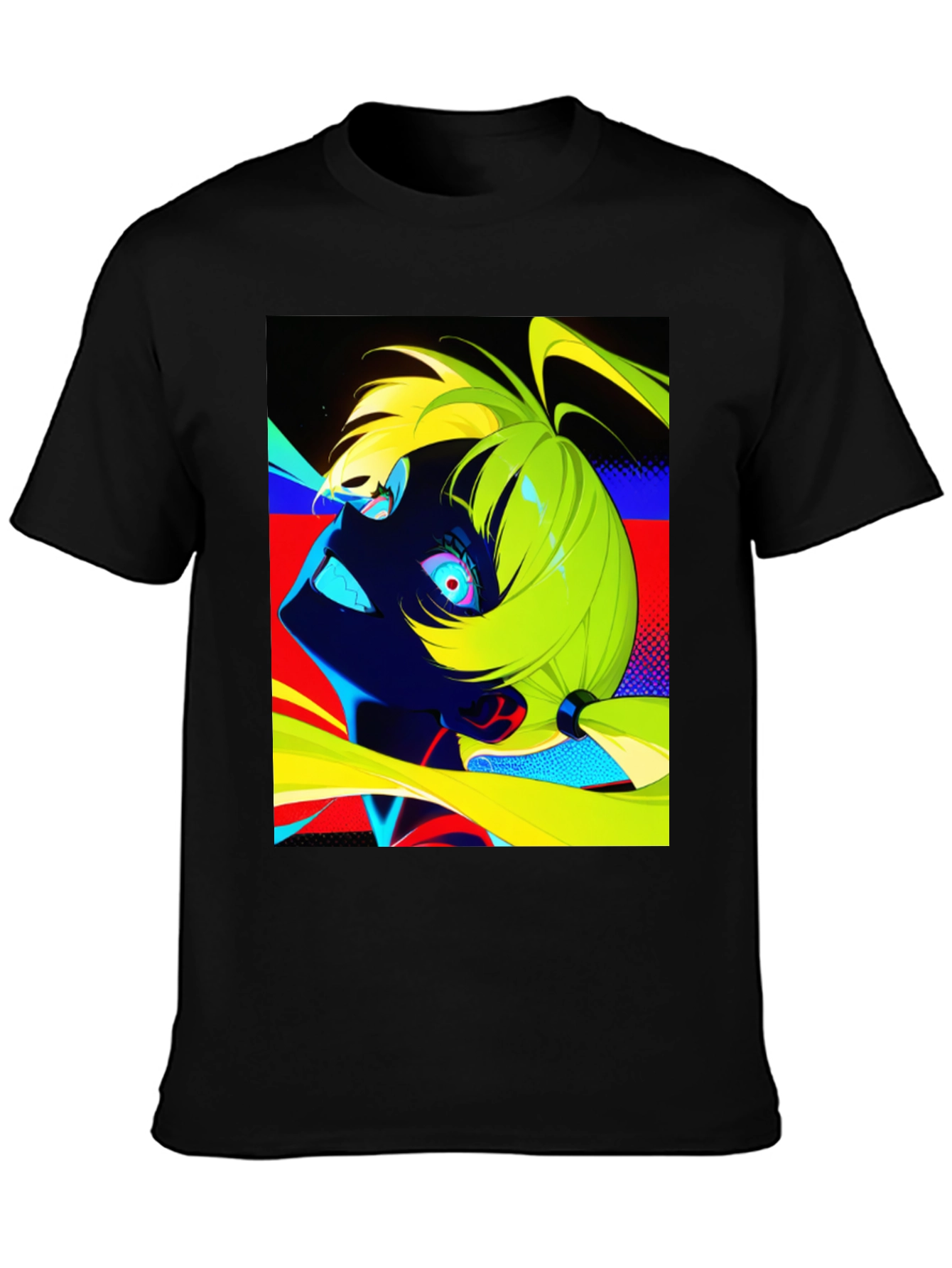 Cyberpunk Anime T-Shirt - Vibrant Graphic Tee