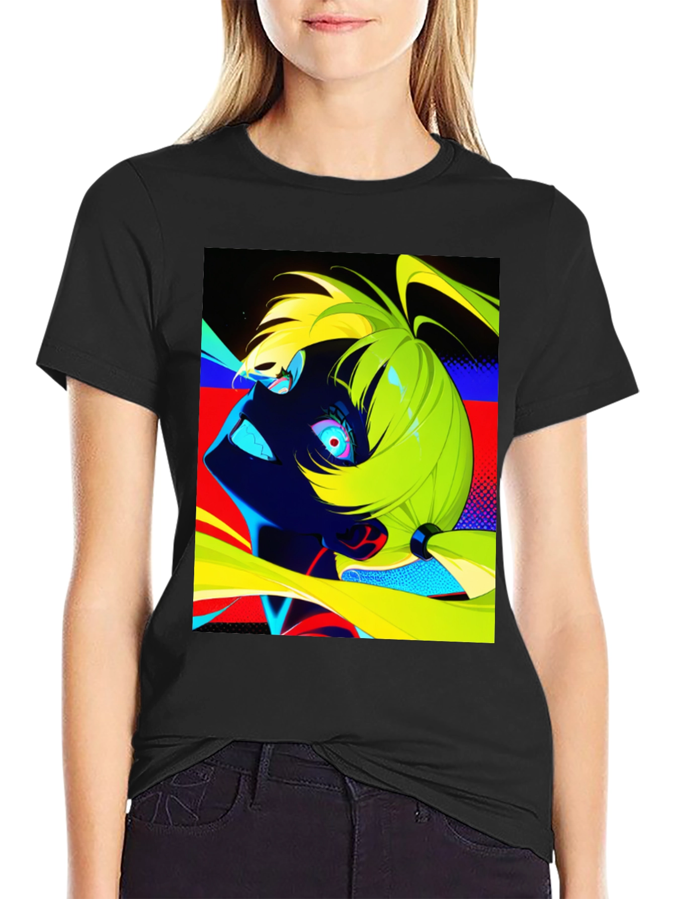 Cyberpunk Anime T-Shirt - Vibrant Graphic Tee
