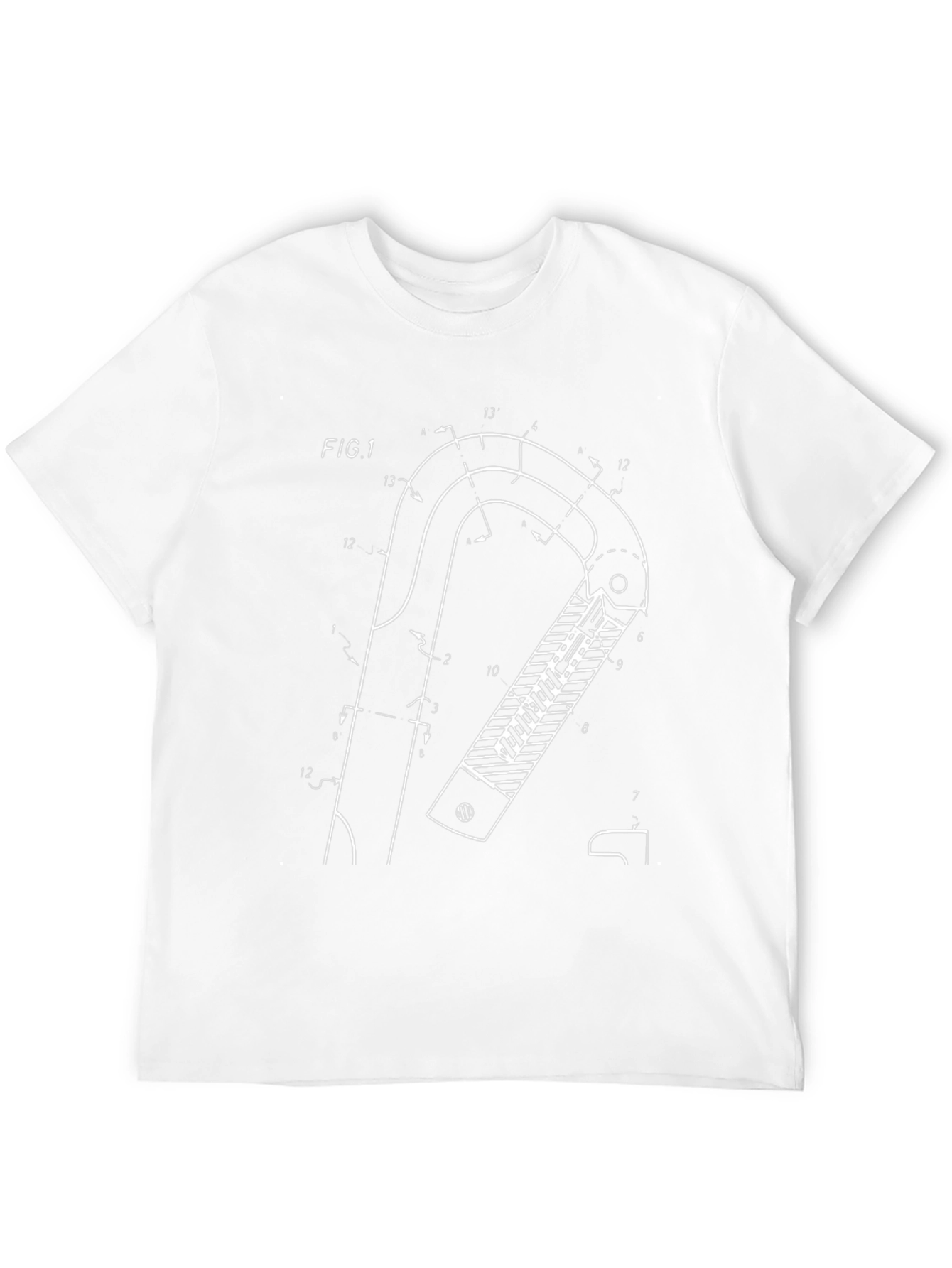 Climbing Carabiner Patent Black T-Shirt