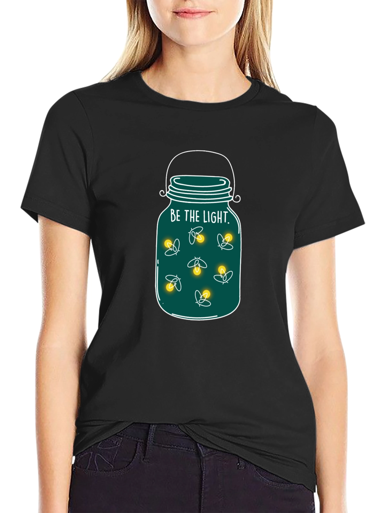 Be the Light Firefly Jar Graphic Tee
