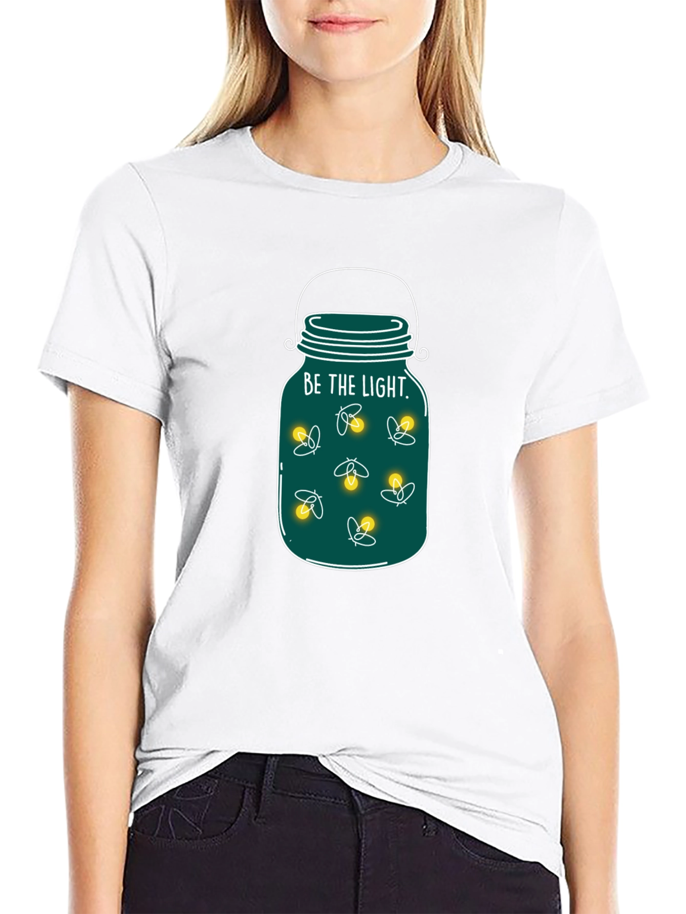 Be the Light Firefly Jar Graphic Tee