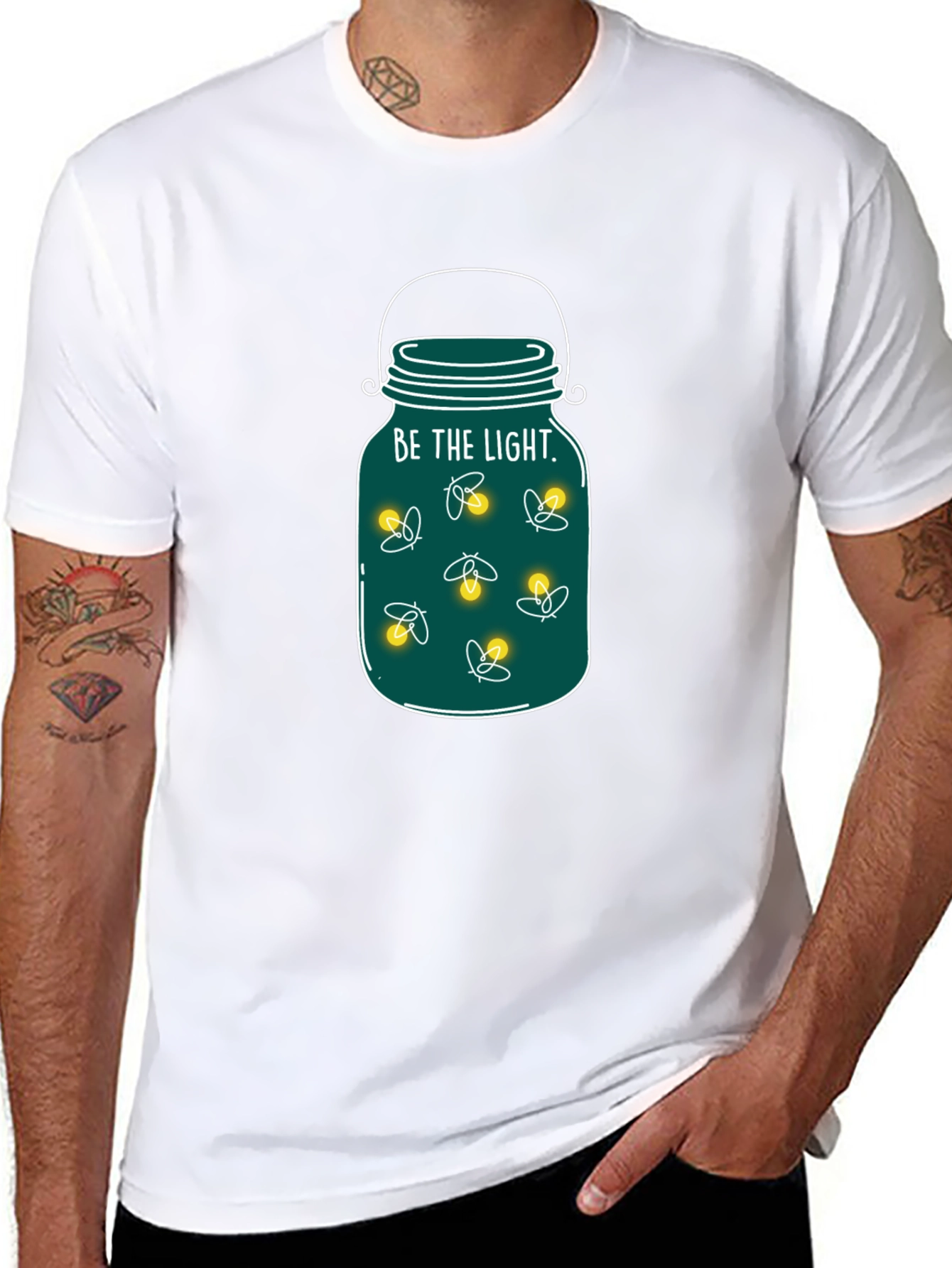 Be the Light Firefly Jar Graphic Tee