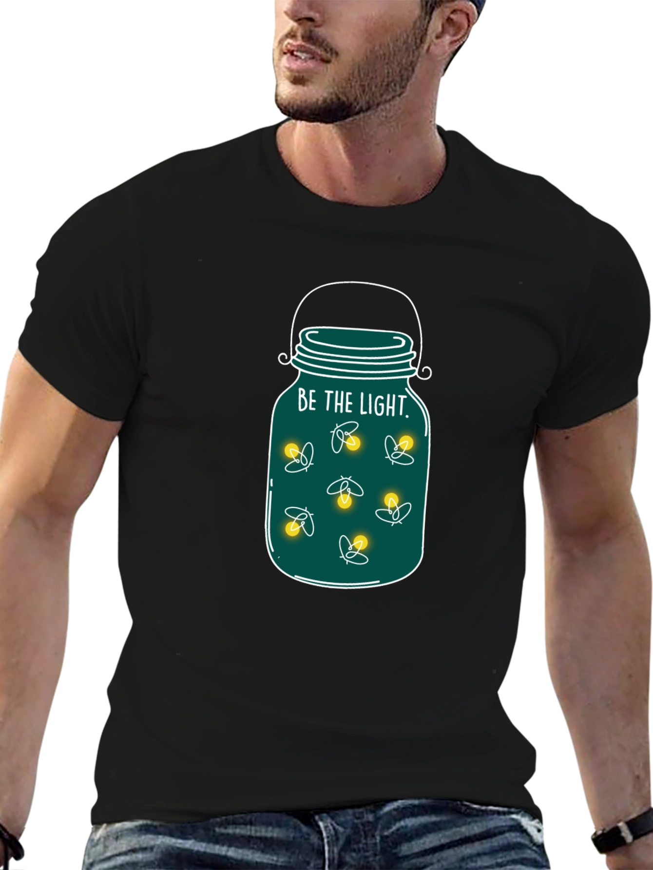 Be the Light Firefly Jar Graphic Tee