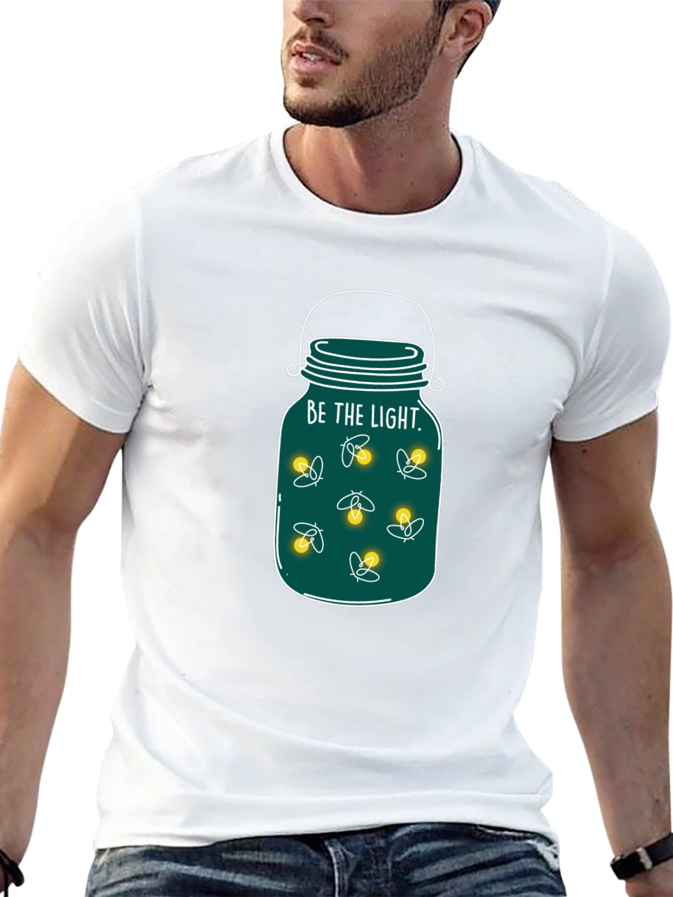 Be the Light Firefly Jar Graphic Tee