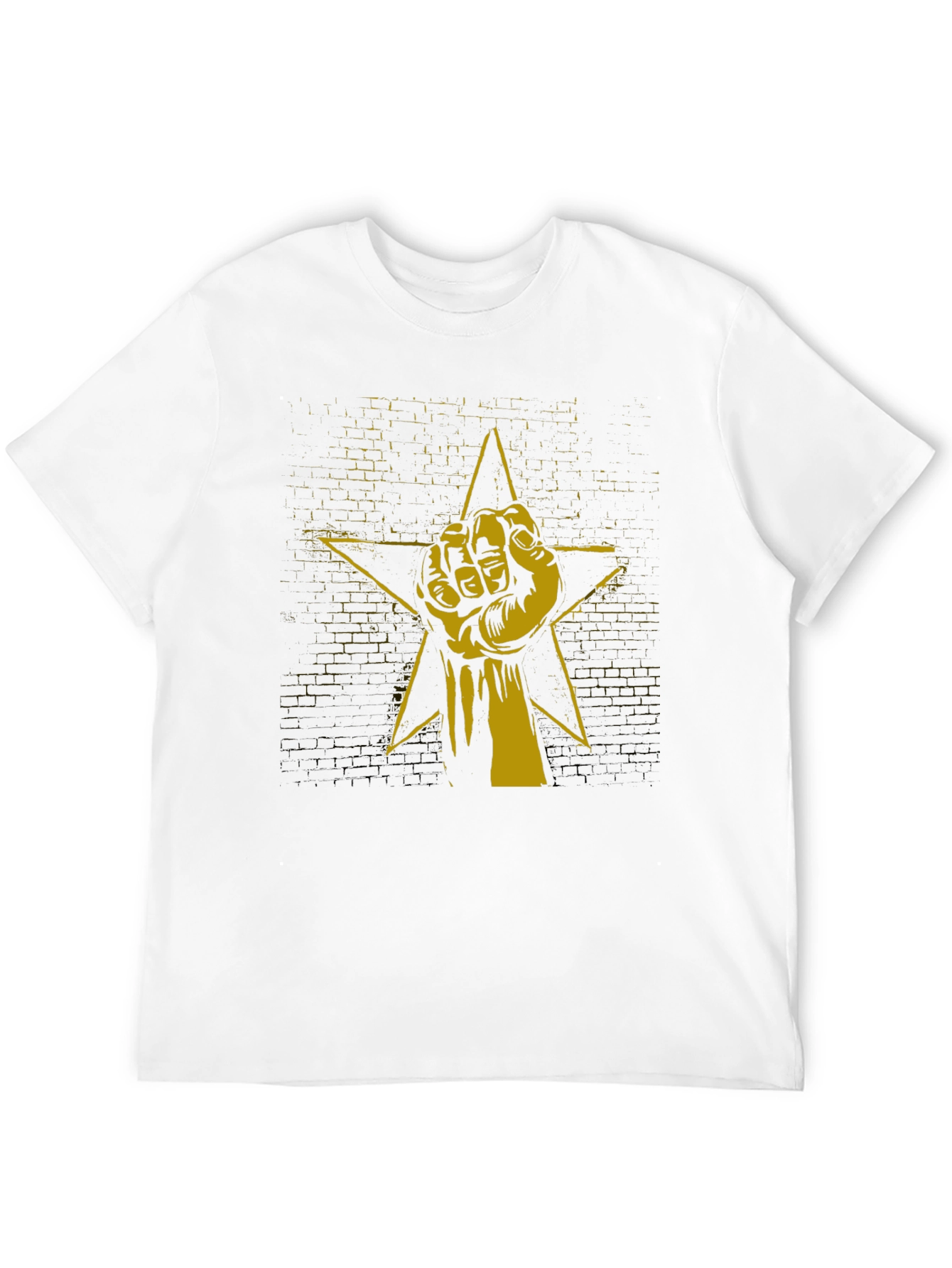 Fist Star Graphic T-Shirt - Black