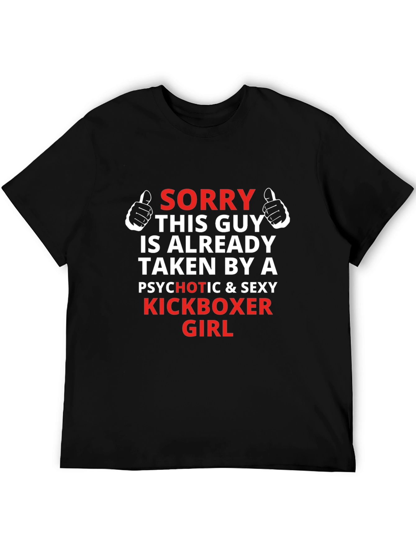 Funny Kickboxer Girlfriend Graphic T-Shirt