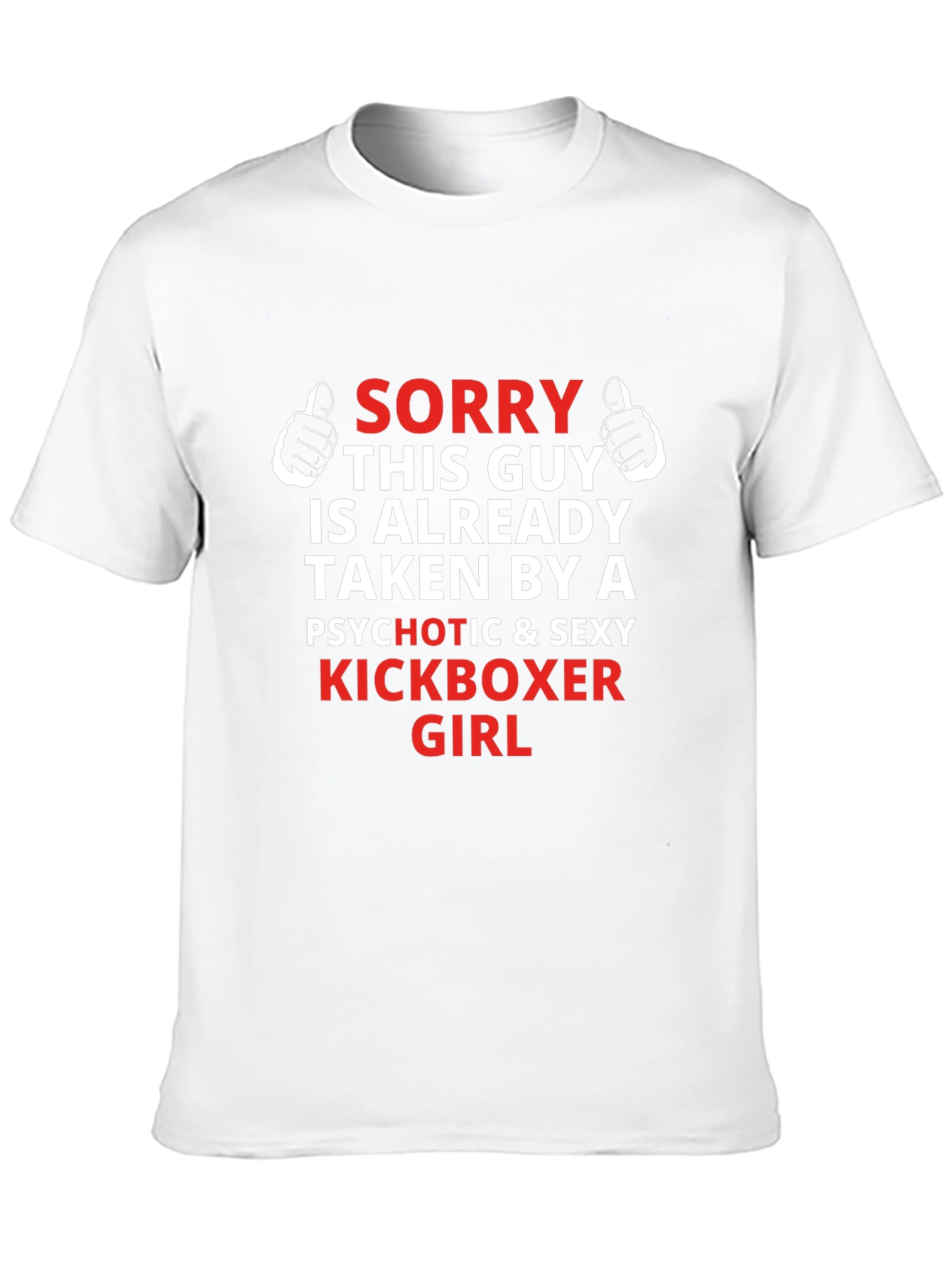Funny Kickboxer Girlfriend Graphic T-Shirt