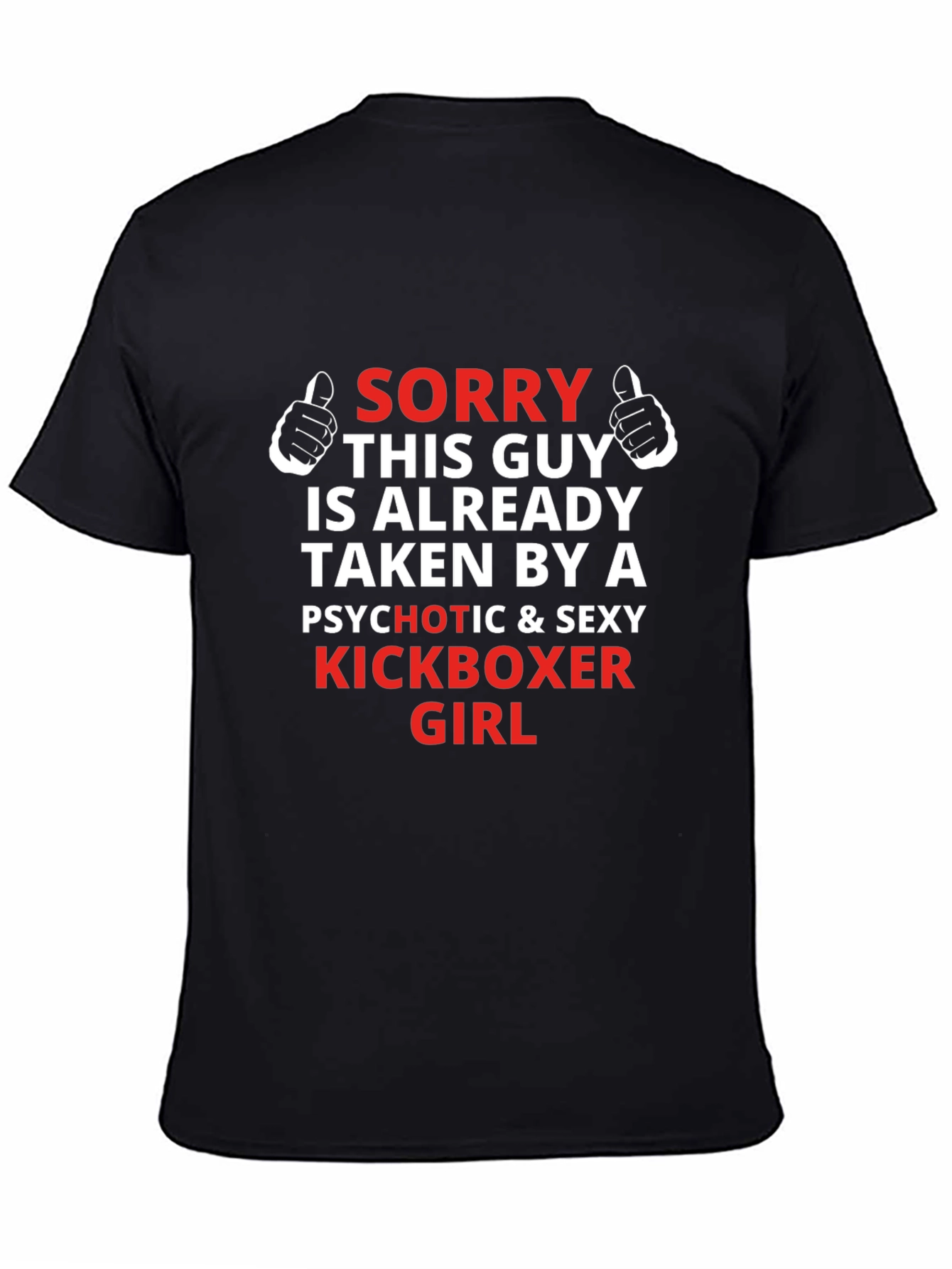 Funny Kickboxer Girlfriend Graphic T-Shirt